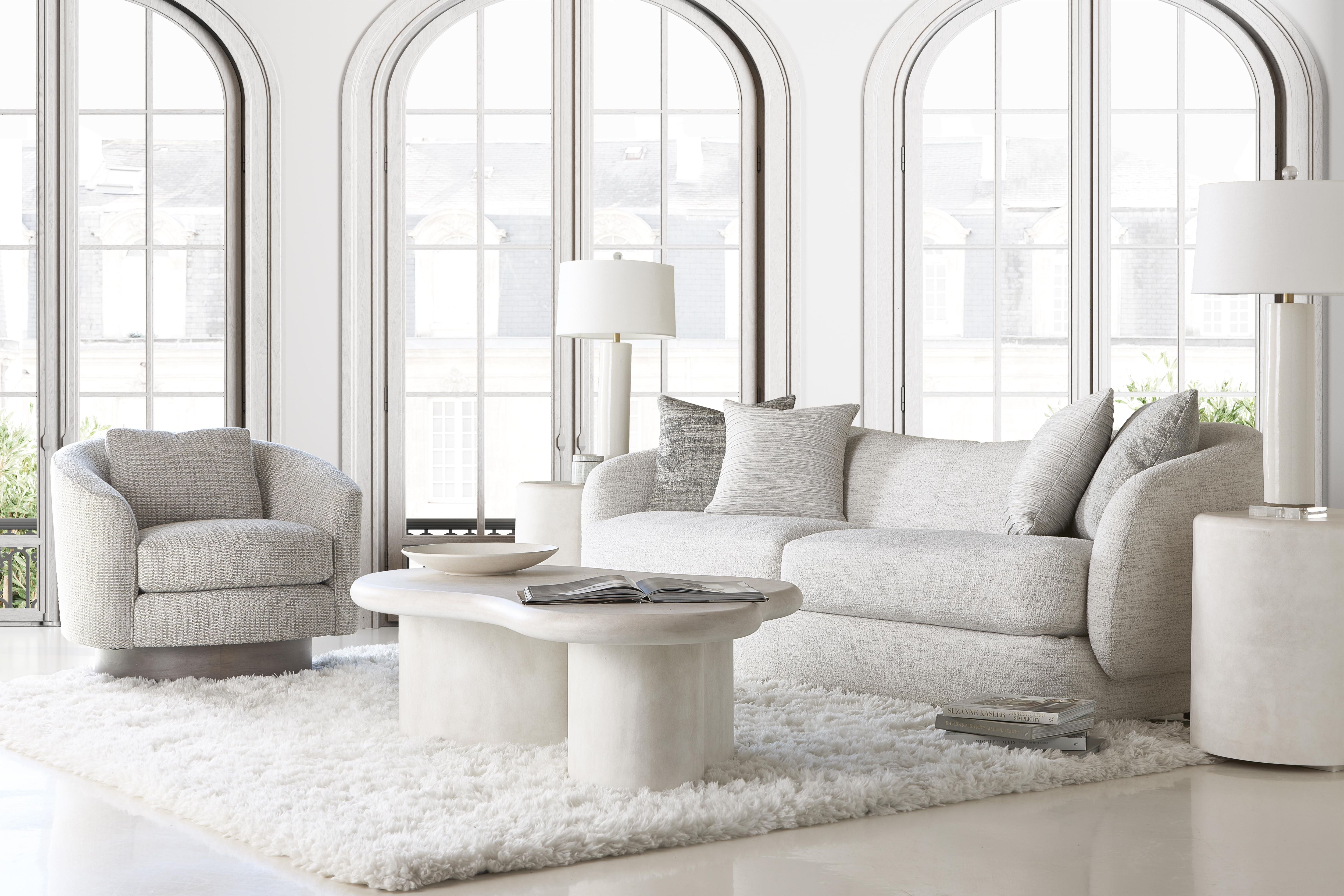 Bernhardt Camino Fabric Swivel Chair