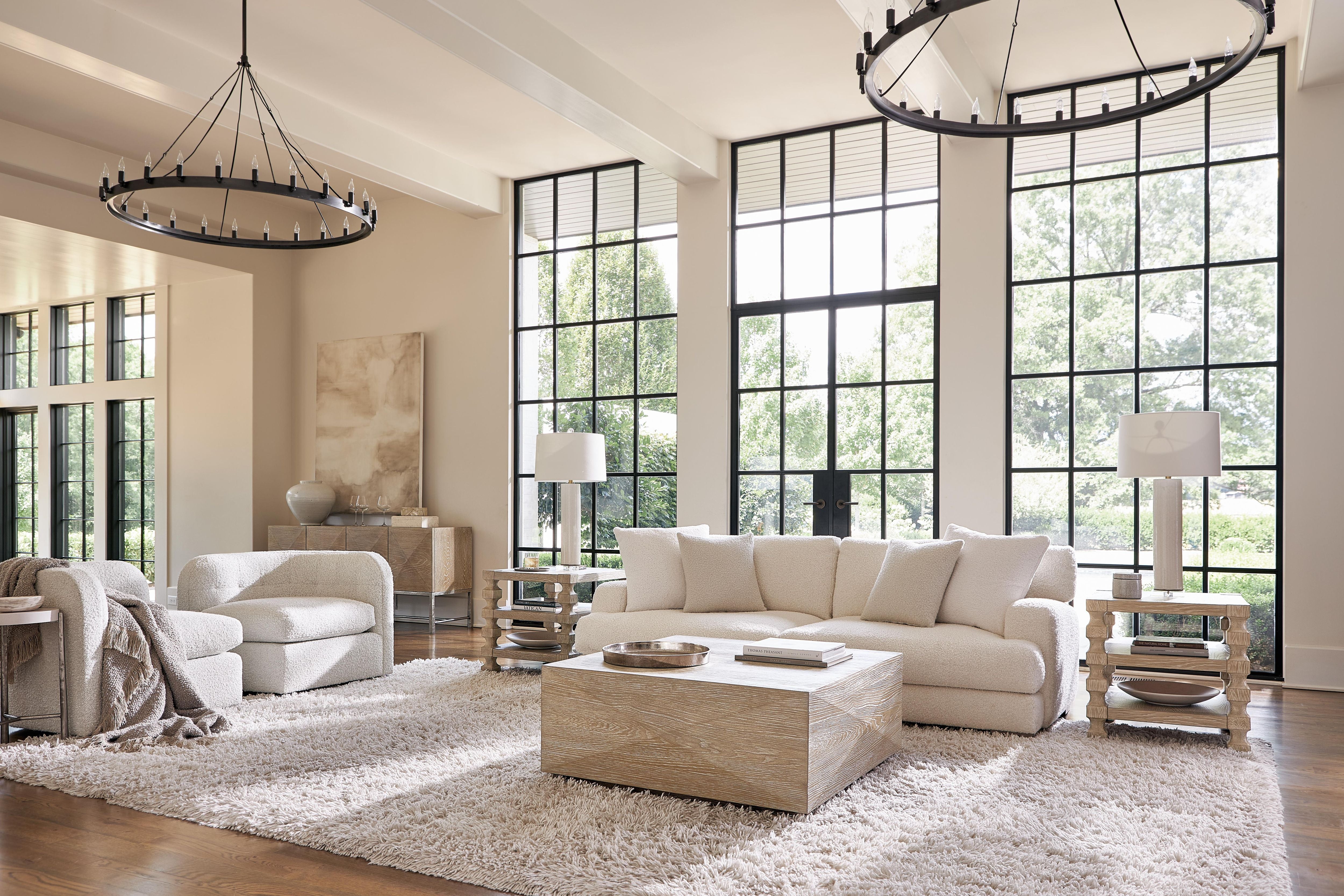 Bernhardt Berkeley Fabric Sofa with Feather-Down Cushions