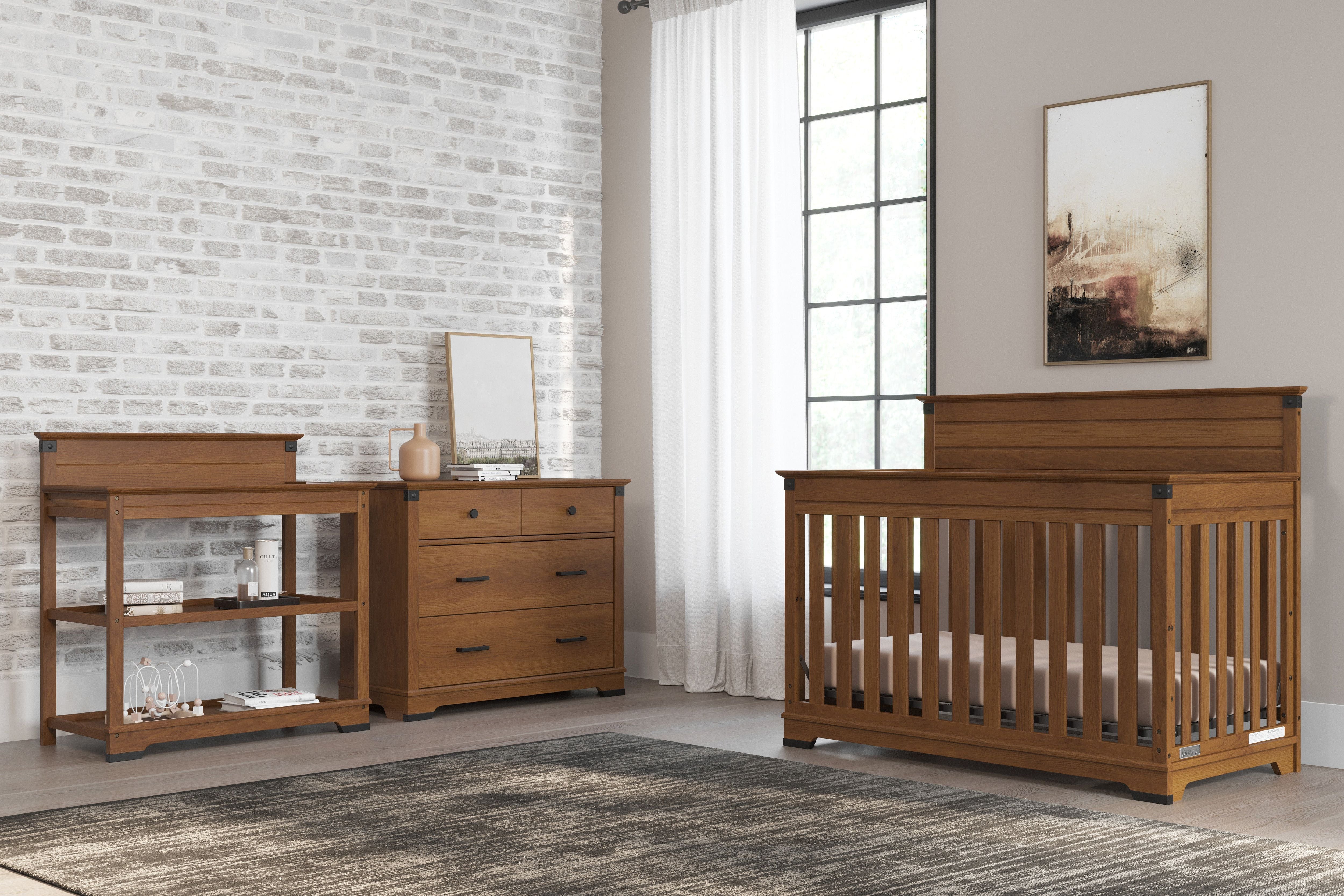 Redmond 4-in-1 Convertible Crib, Coach Cherry