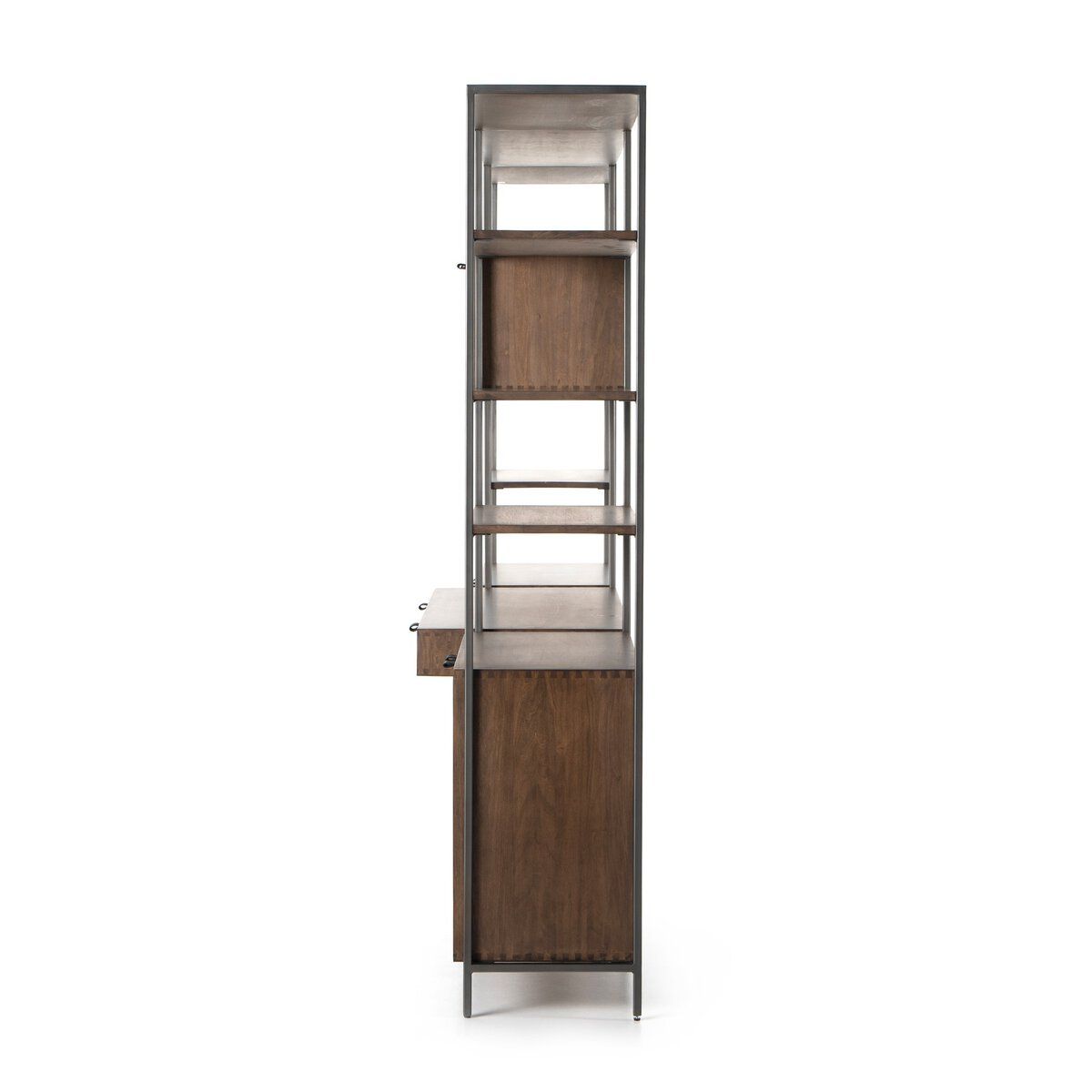 Trey Modular Wall Desk With 2 Bookcases