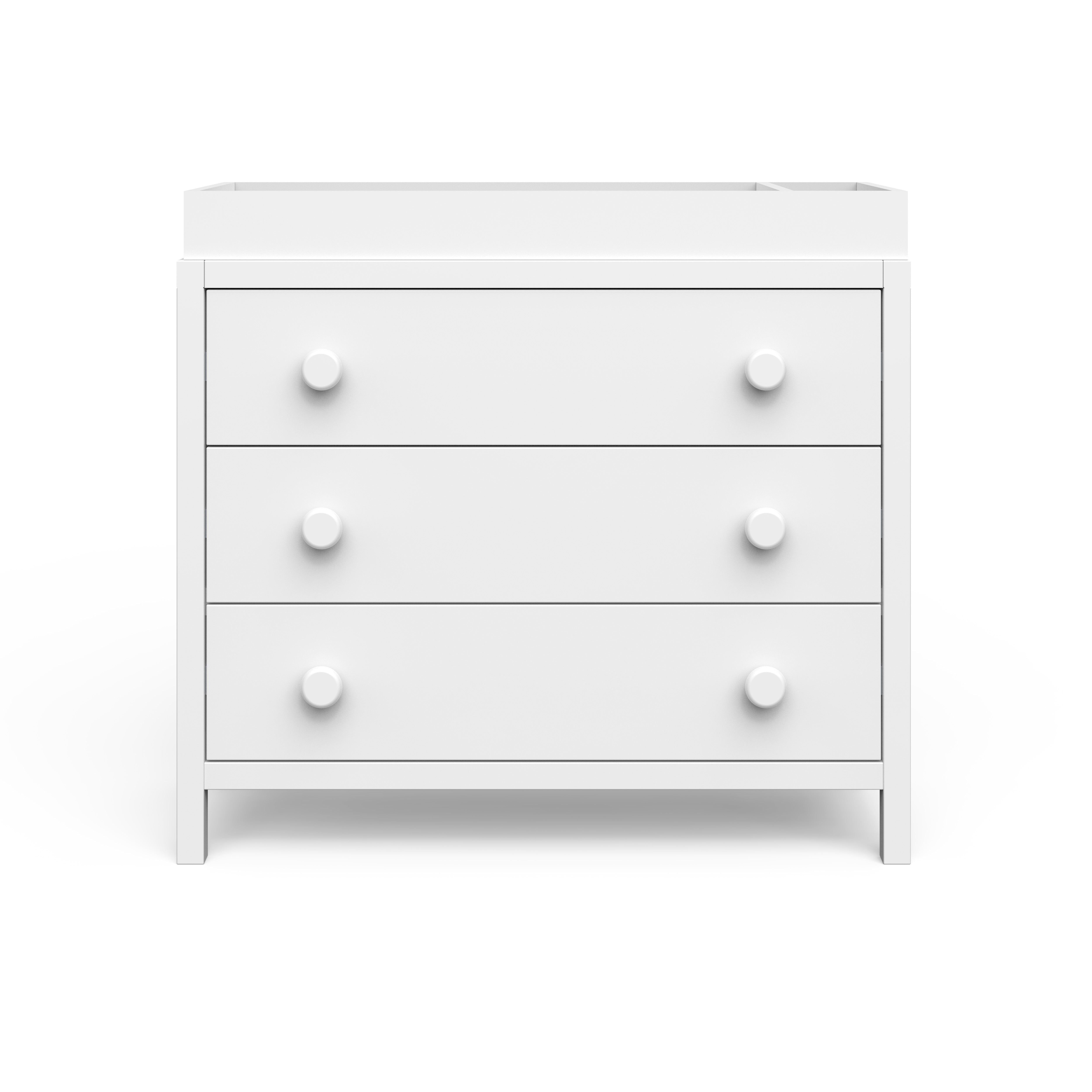 Universal Changing Table Topper, Matte White