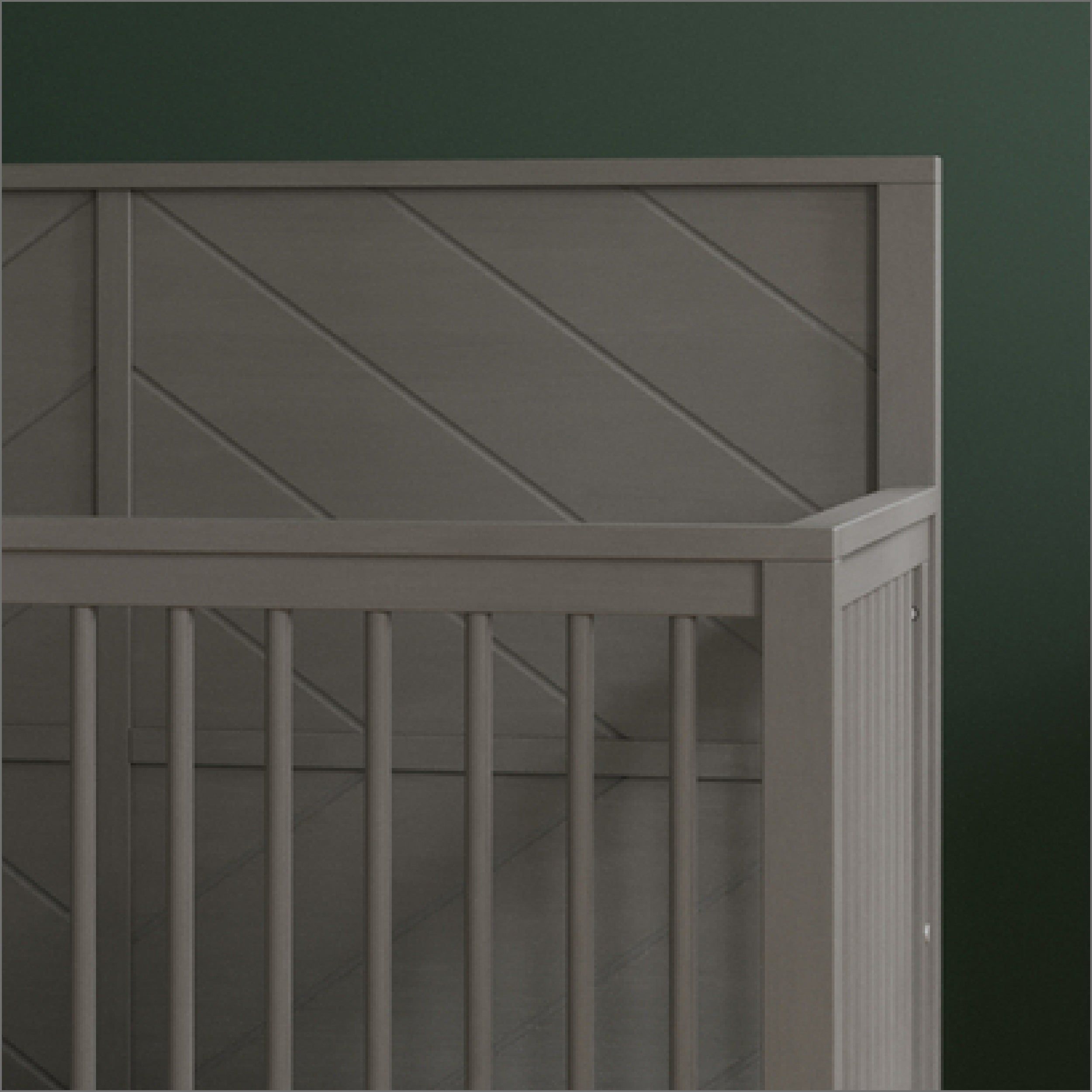 Surrey Hill 4-in-1 Convertible Crib, Lunar Gray
