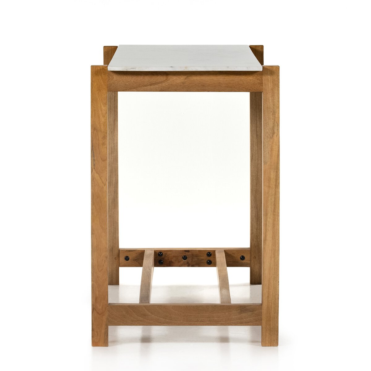 Scout Bar + Counter Table with Marble Top and Mango Frame