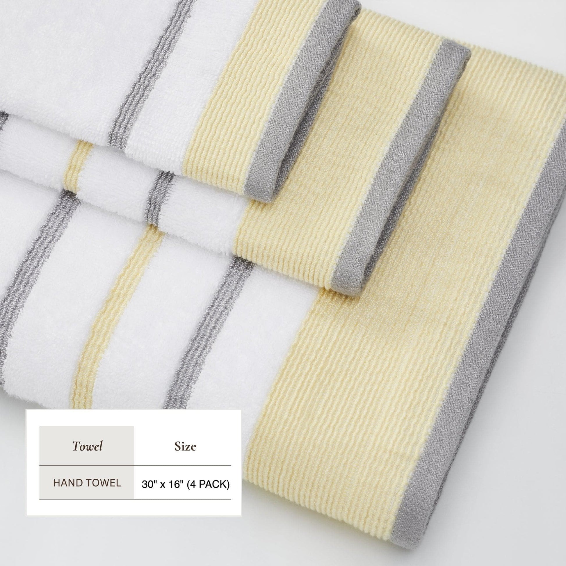 Decorative Cotton Stripe Bath Towel Set - Noelle Collection - Best Buy Furniture