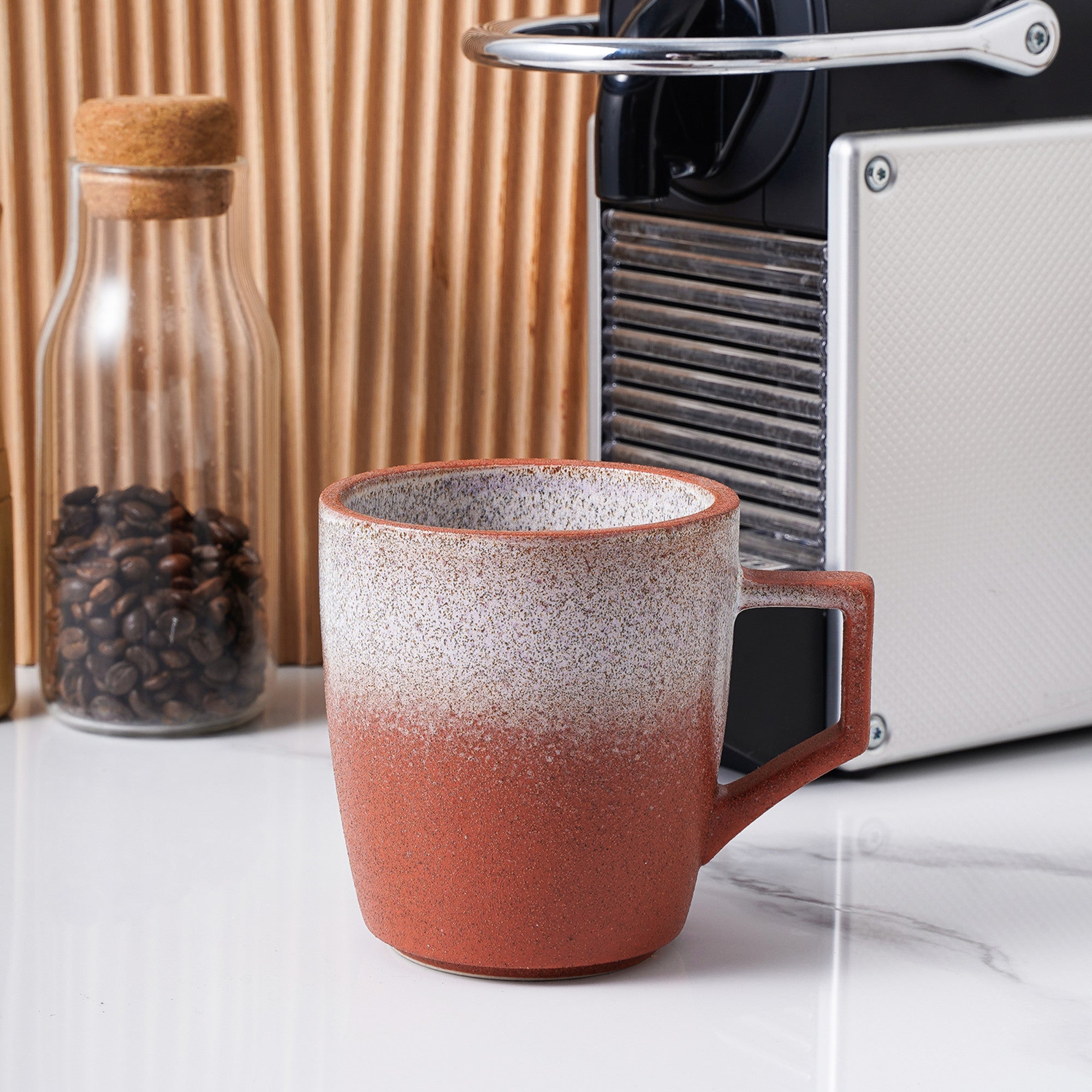 Vince Stoneware Mug - Red