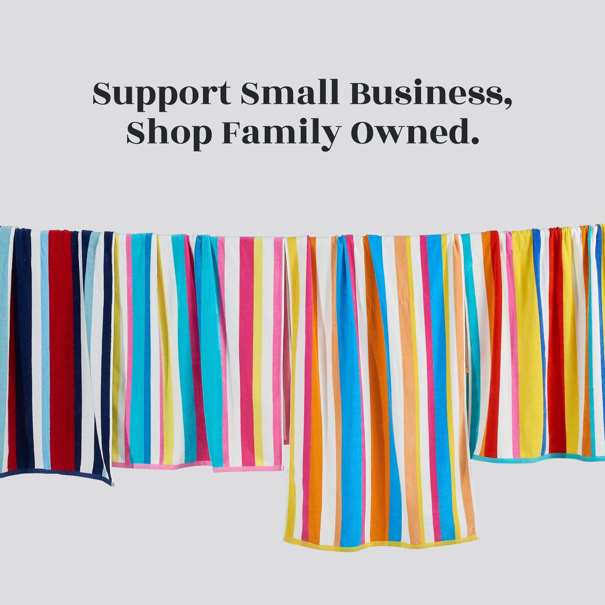 Cotton Velour Cabana Stripe Beach Towel - Novia Collection - Best Buy Furniture