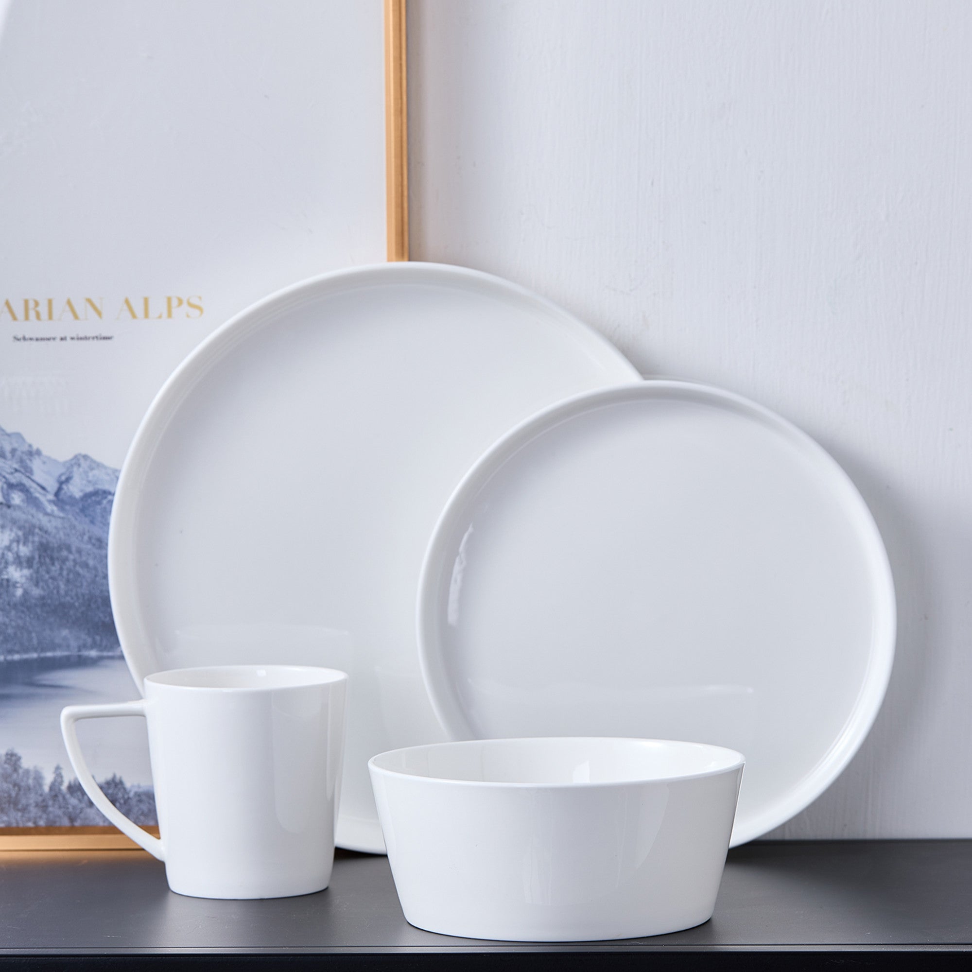 Madeline Bone China Dinnerware Set - White