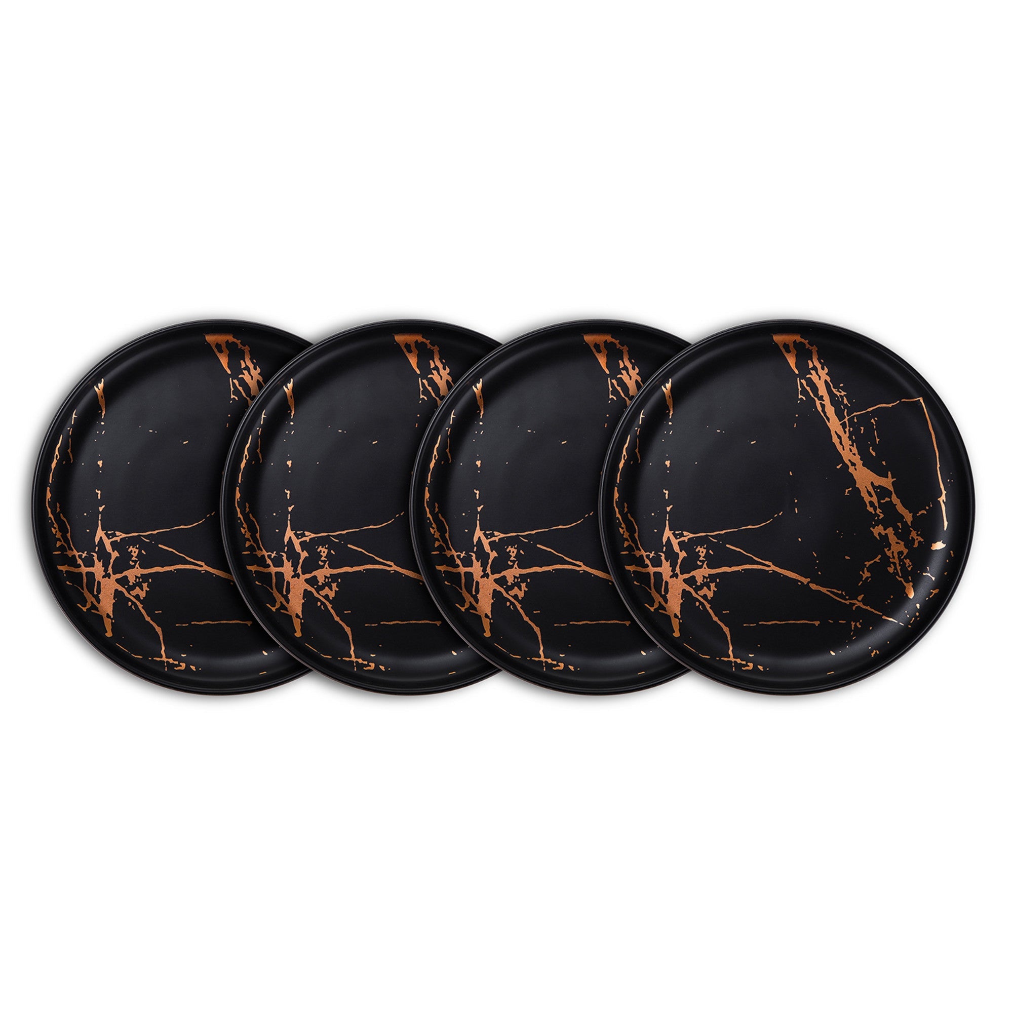 Zora Porcelain Dinner Plate - Black