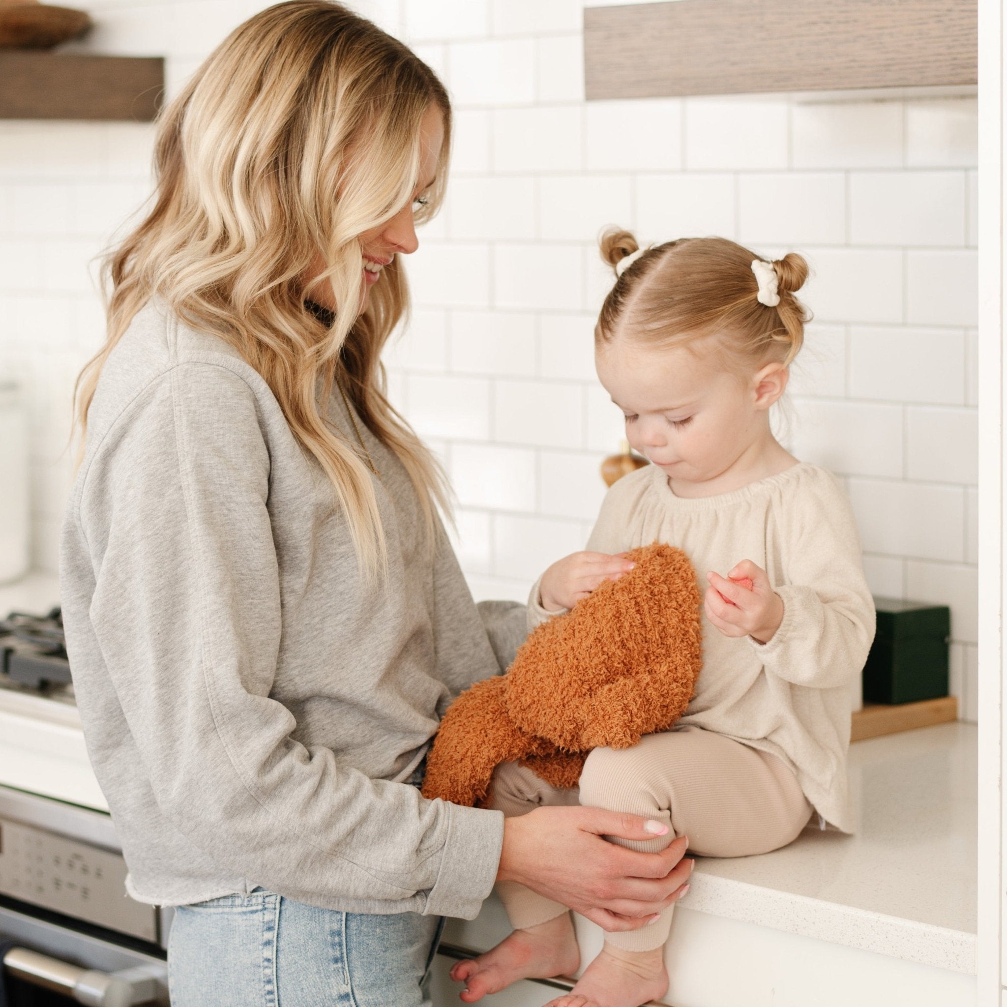Ribbed Bamboni Mini Baby Blanket
