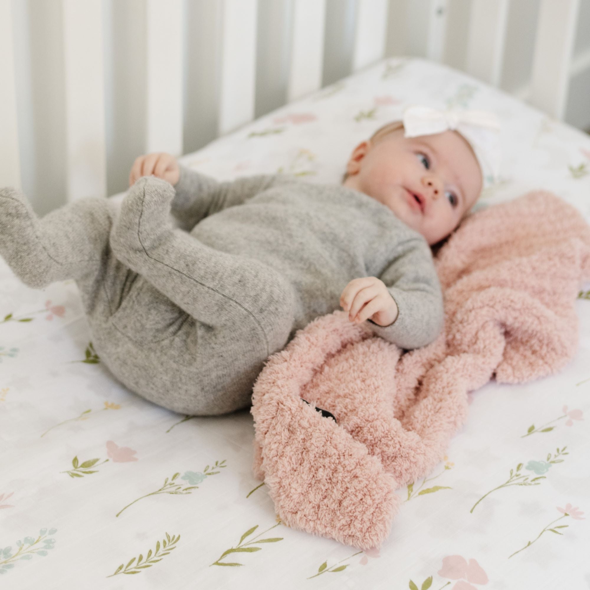 Ribbed Bamboni Mini Baby Blanket