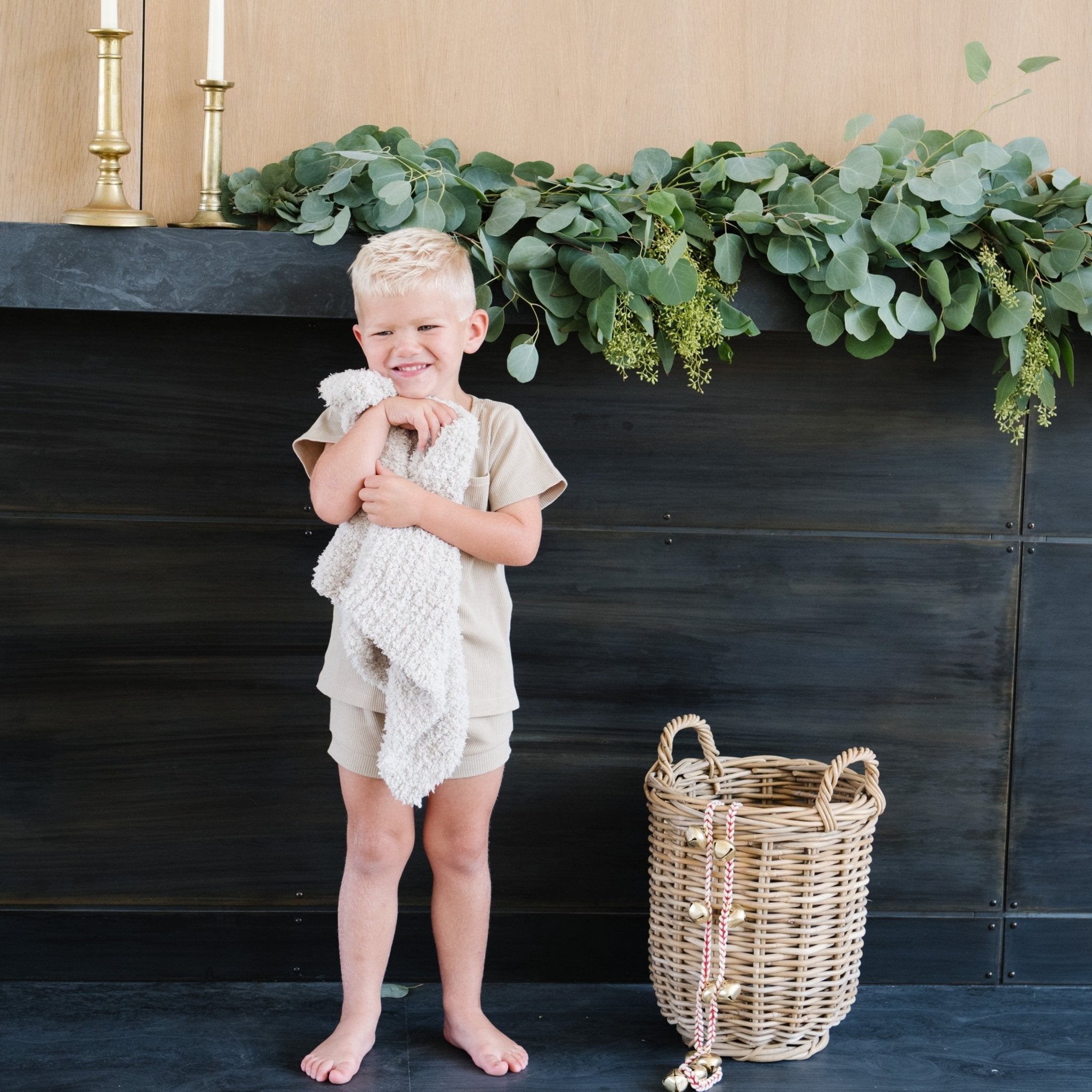 Ribbed Bamboni Mini Baby Blanket