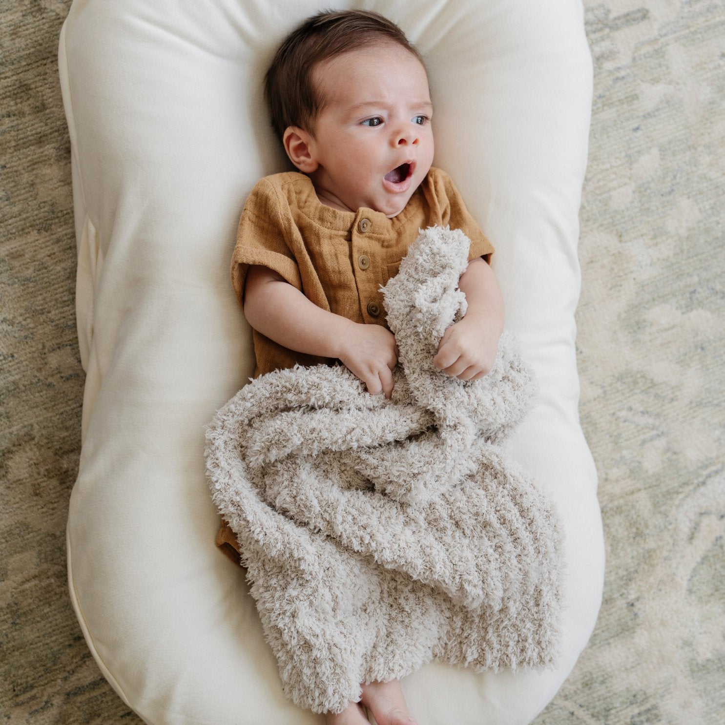 Ribbed Bamboni Mini Baby Blanket