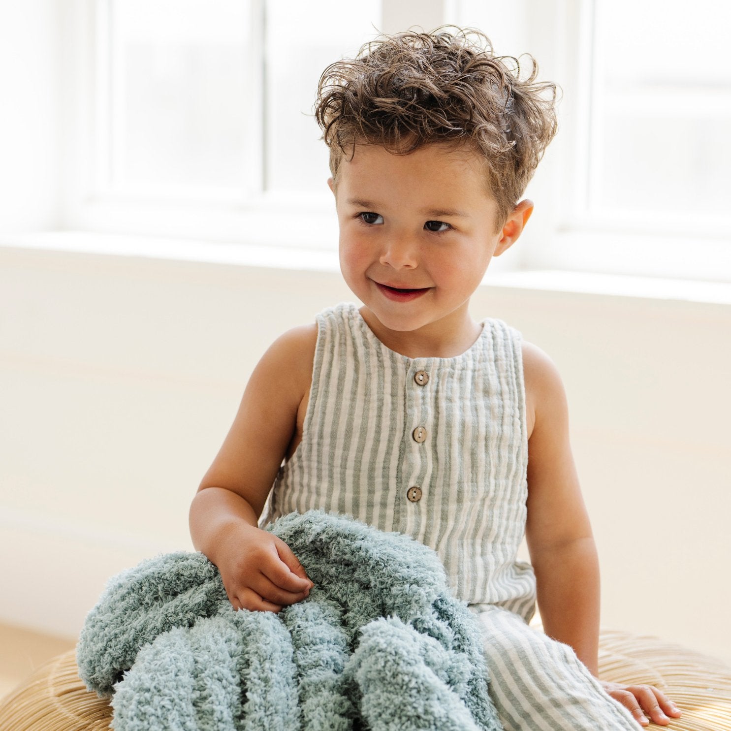 Ribbed Bamboni Mini Baby Blanket