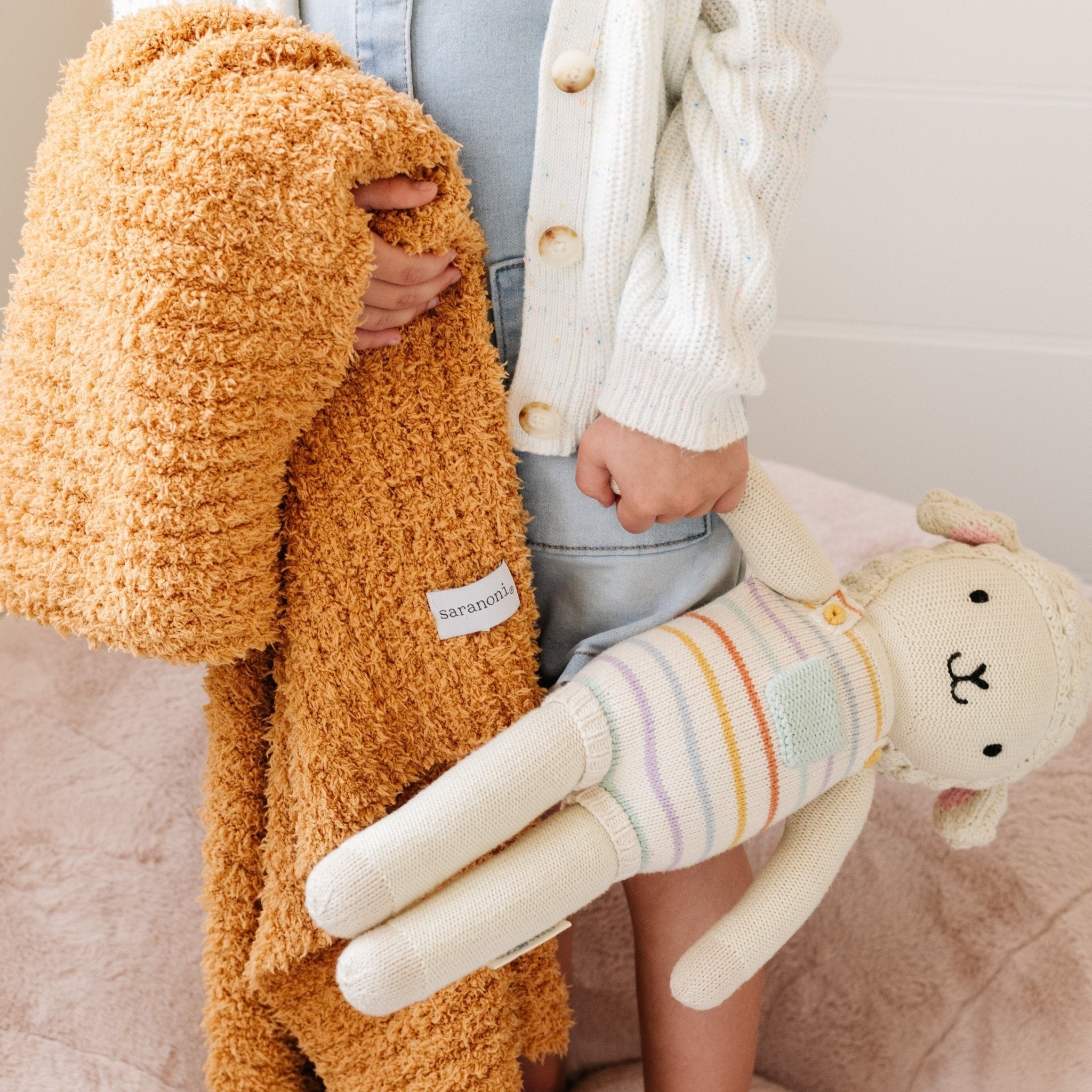 Ribbed Bamboni® Receiving Blanket 30x40 Inch Microfiber