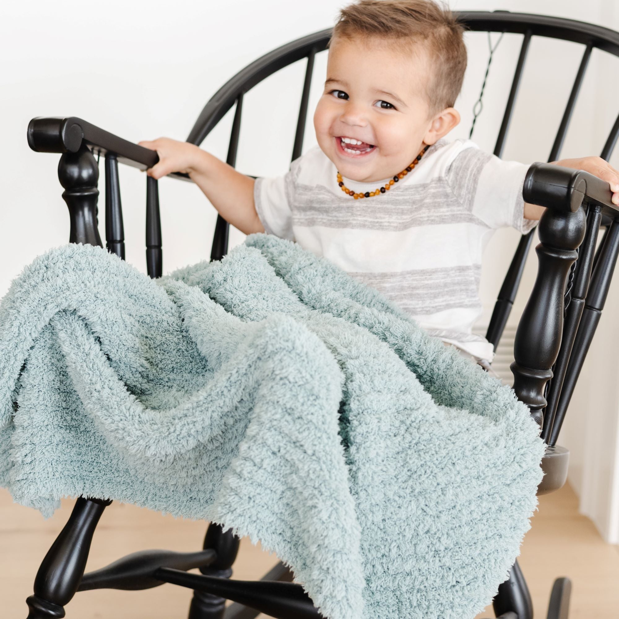 Ribbed Bamboni® Receiving Blanket 30x40 Inch Microfiber