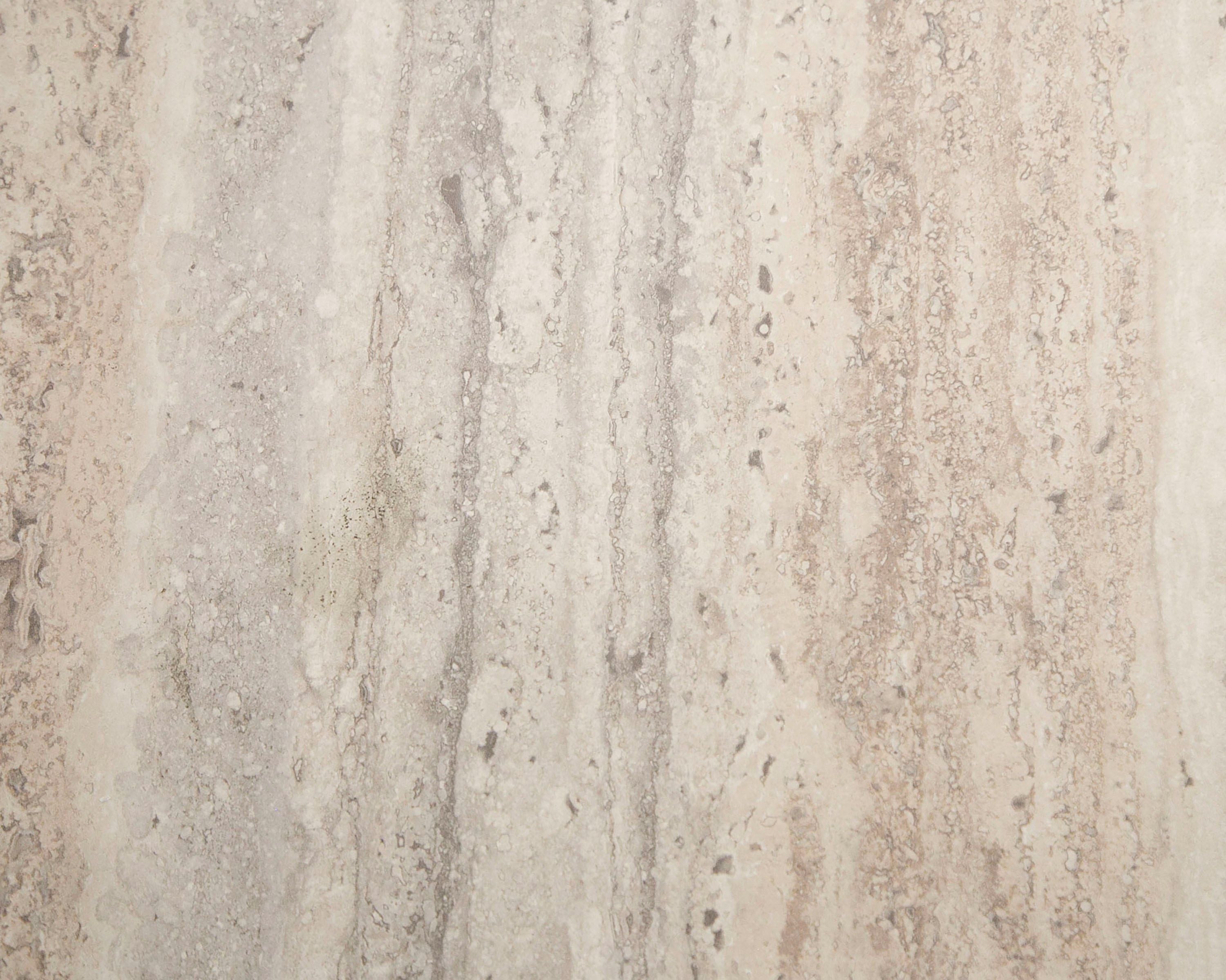 Nova Domus Roma - Modern Glass + Faux Travertine Reversible Desk