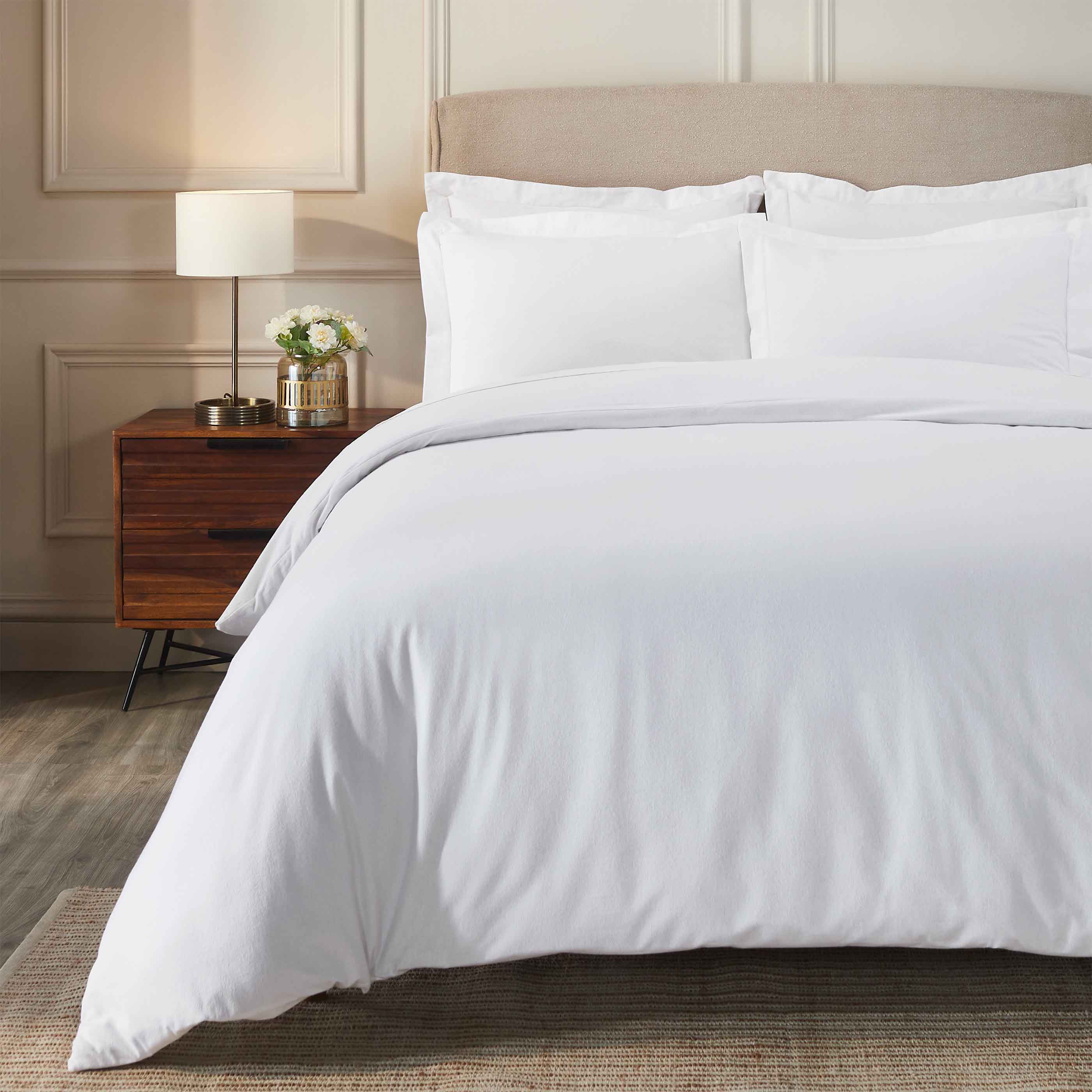 Rome Flannel Cotton Fuzzy Warm Solid Duvet Cover Set - Duvet Cover Set by Superior Brand