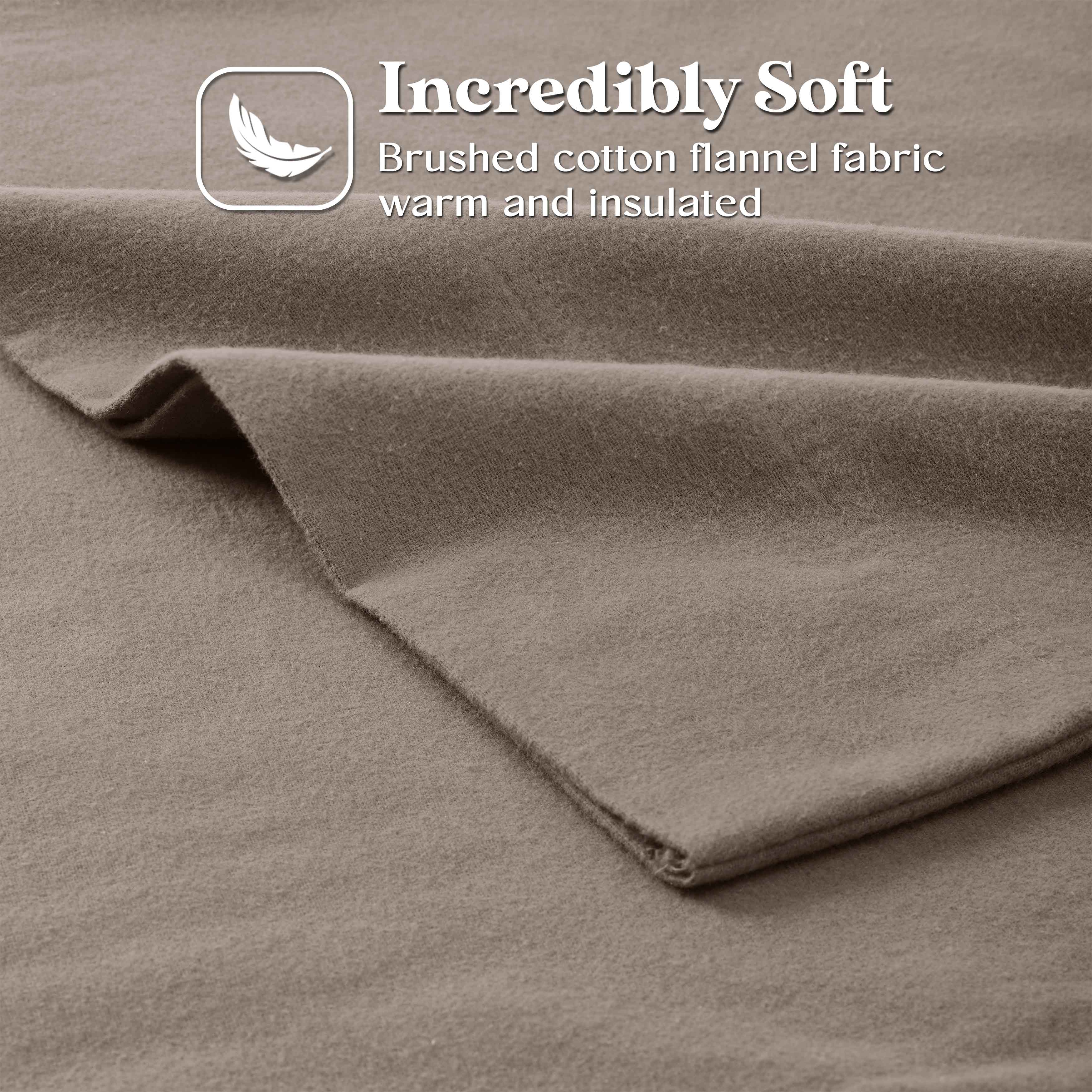 100% Cotton Flannel Sheet Set Solid Deep Pocket Fuzzy Warm Rome - Sheet Set by Superior Brand