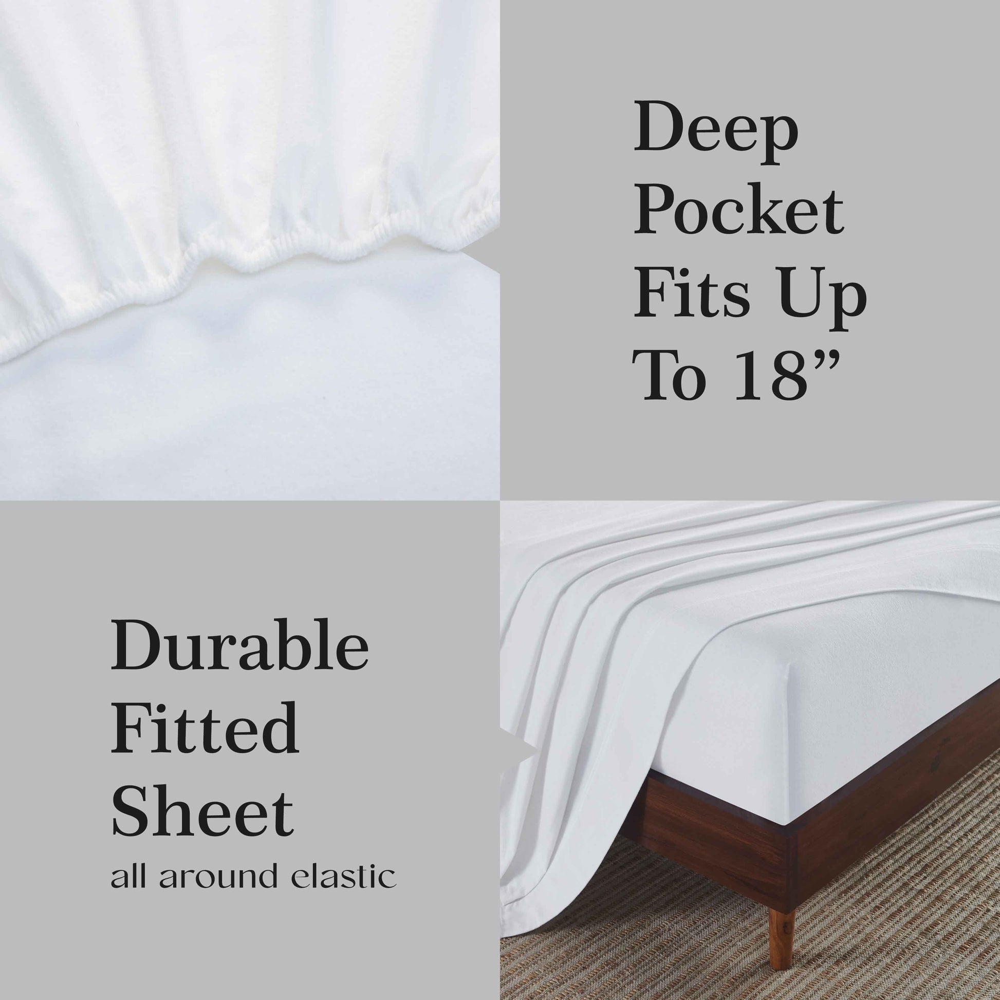 100% Cotton Flannel Sheet Set Solid Deep Pocket Fuzzy Warm Rome - Sheet Set by Superior Brand