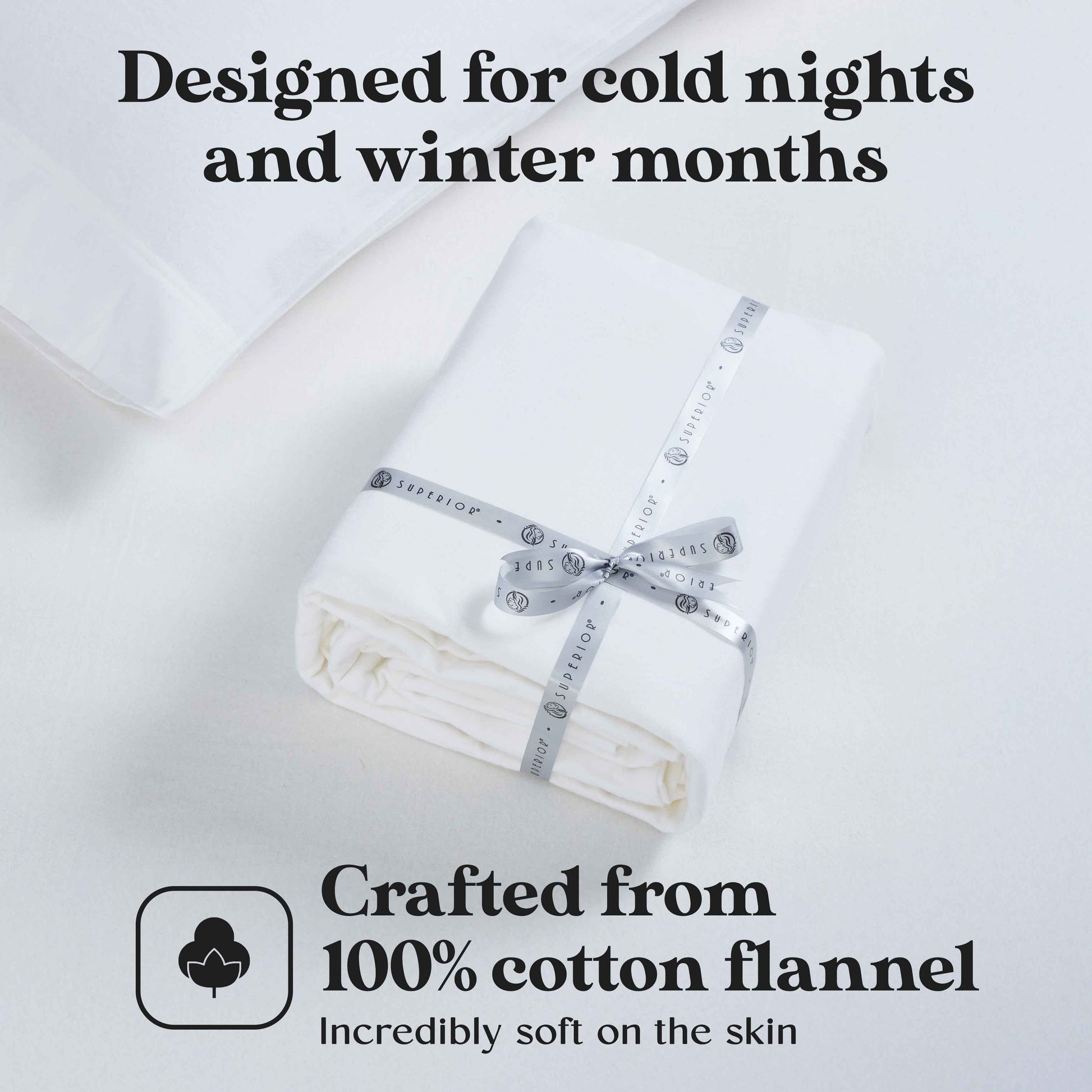 100% Cotton Flannel Sheet Set Solid Deep Pocket Fuzzy Warm Rome - Sheet Set by Superior Brand