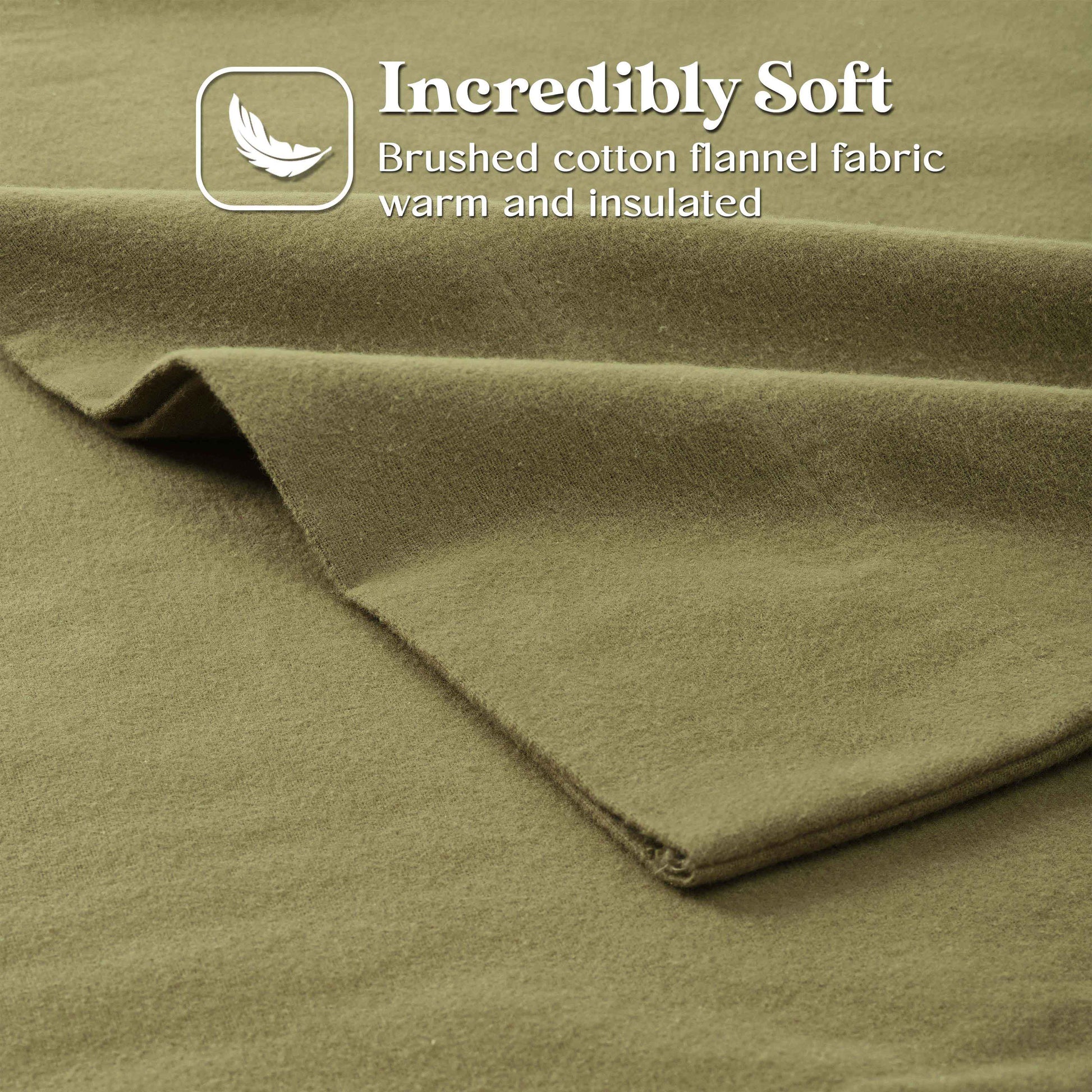 100% Cotton Flannel Sheet Set Solid Deep Pocket Fuzzy Warm Rome - Sheet Set by Superior Brand