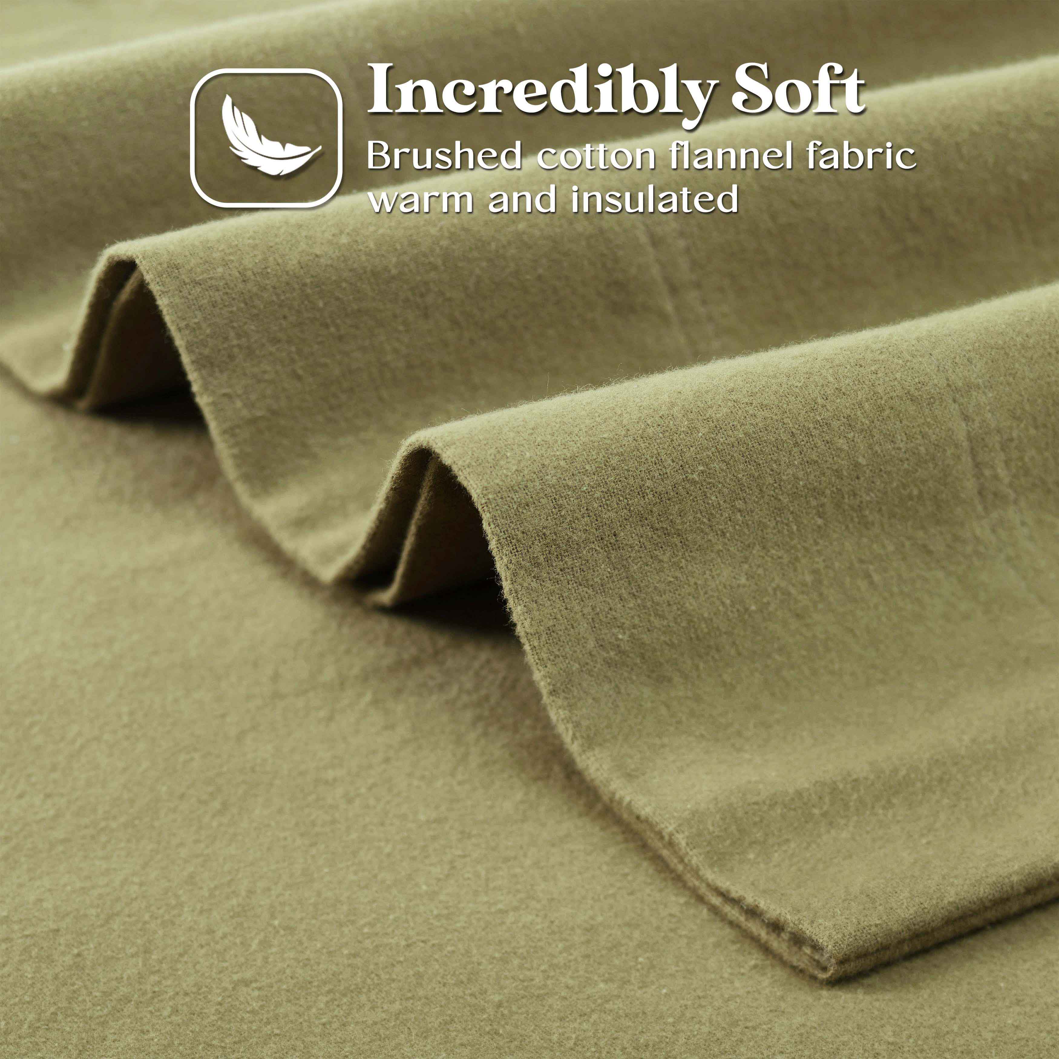 Rome Flannel Cotton Solid Fuzzy Pillowcases, Set of 2 - Pillowcases by Superior Brand