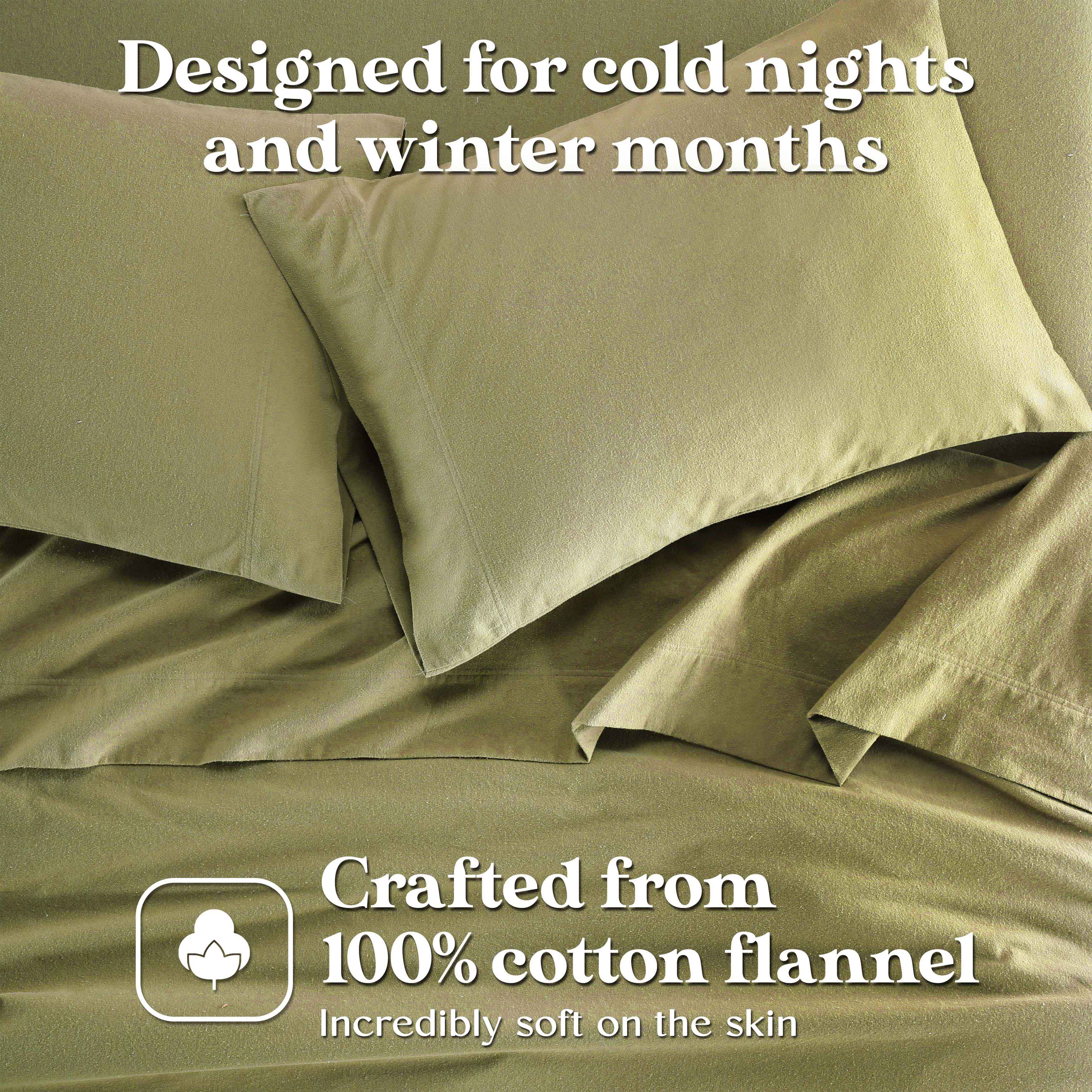 Rome Flannel Cotton Solid Fuzzy Pillowcases, Set of 2 - Pillowcases by Superior Brand