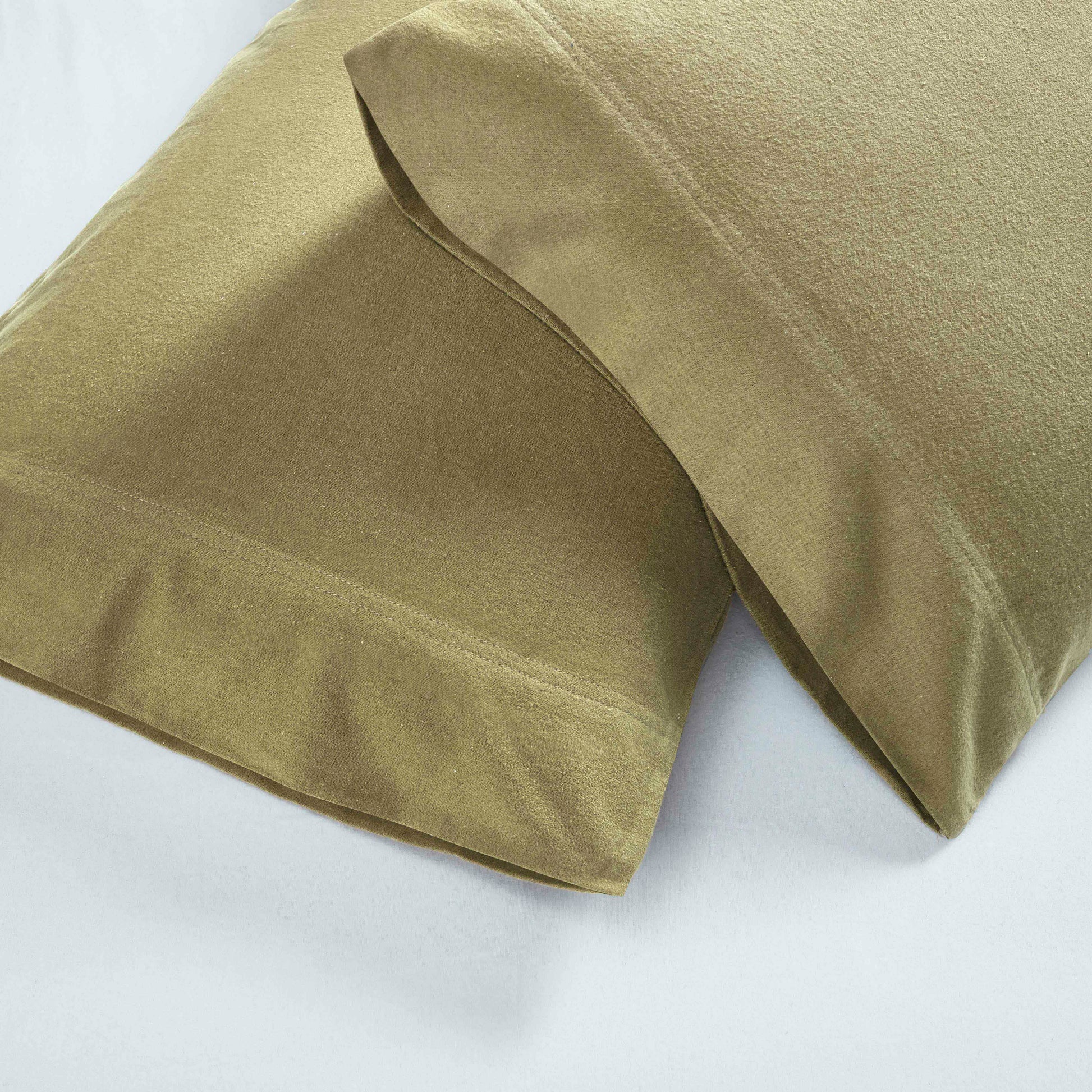 Rome Flannel Cotton Solid Fuzzy Pillowcases, Set of 2 - Pillowcases by Superior Brand