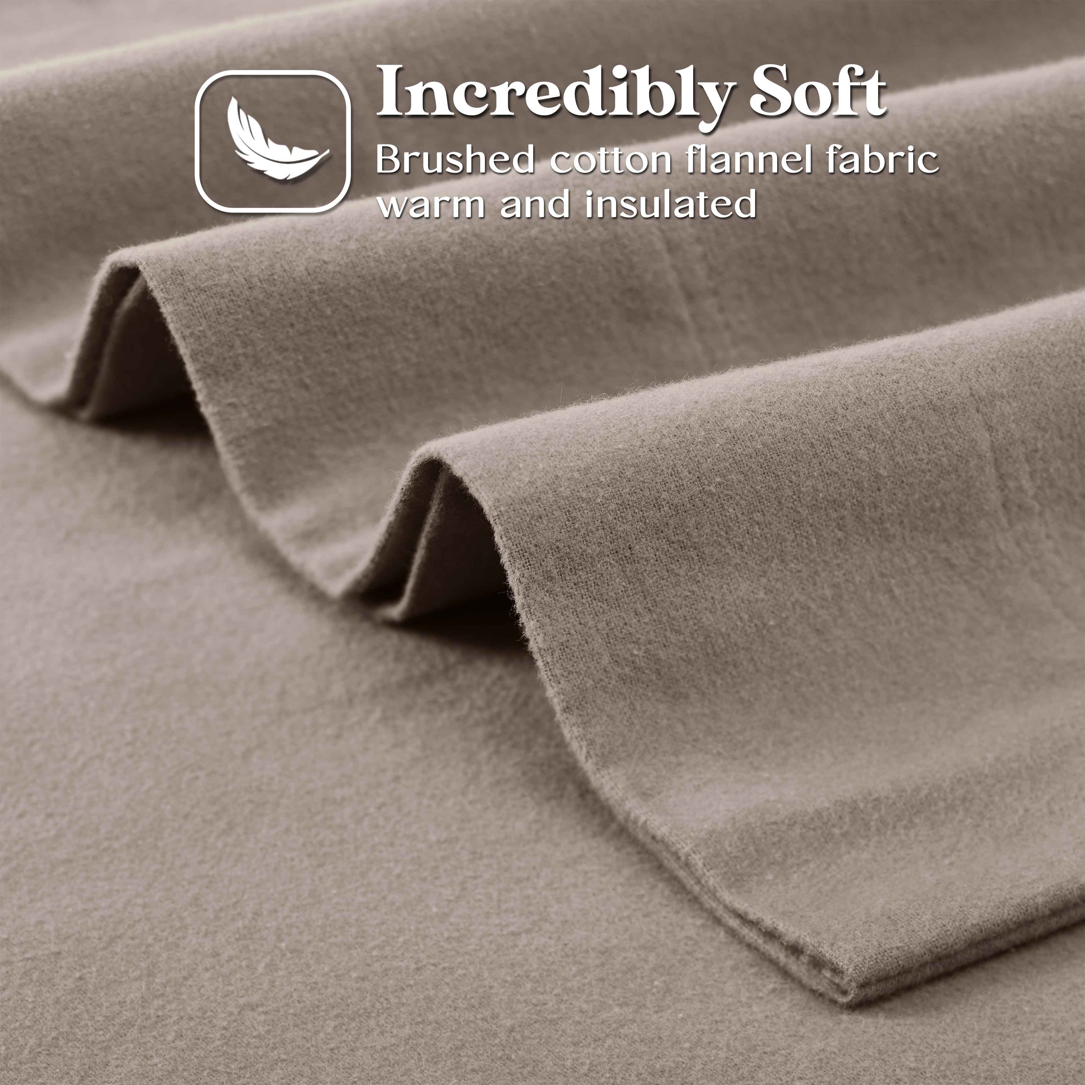 Rome Flannel Cotton Solid Fuzzy Pillowcases, Set of 2 - Pillowcases by Superior Brand