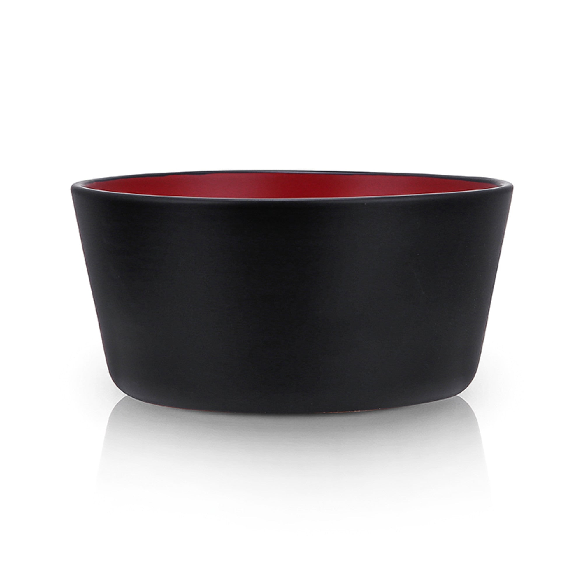 Albie Stoneware Bowl - Red And Black