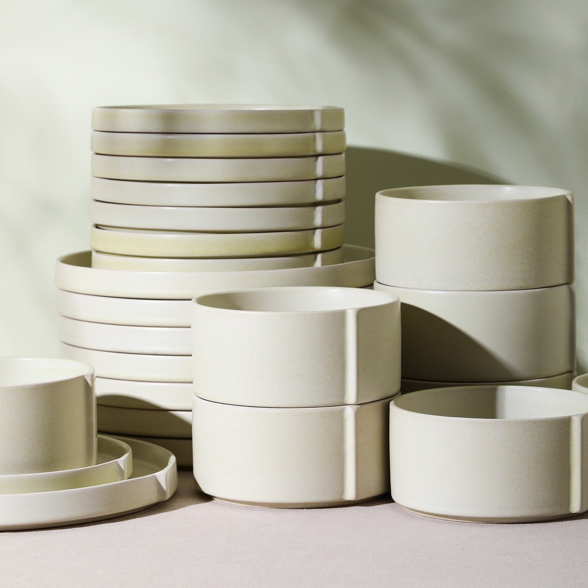 Bao Stoneware Dinnerware Set - Beige