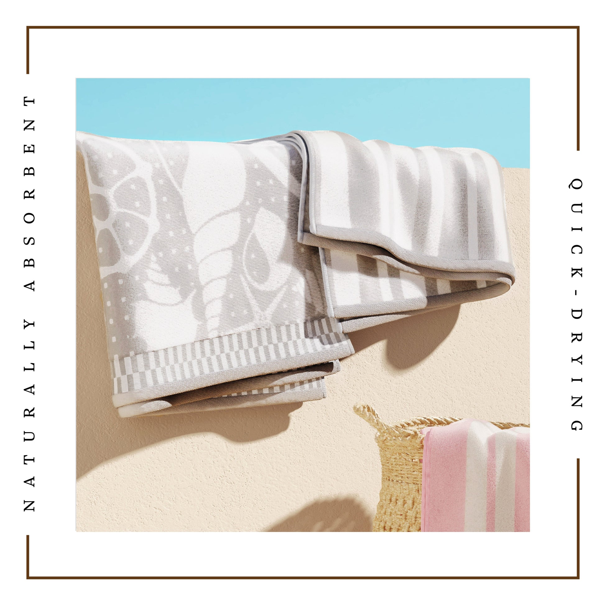 Cotton Velour Beach Towel - Maui Collection - Best Buy Furniture