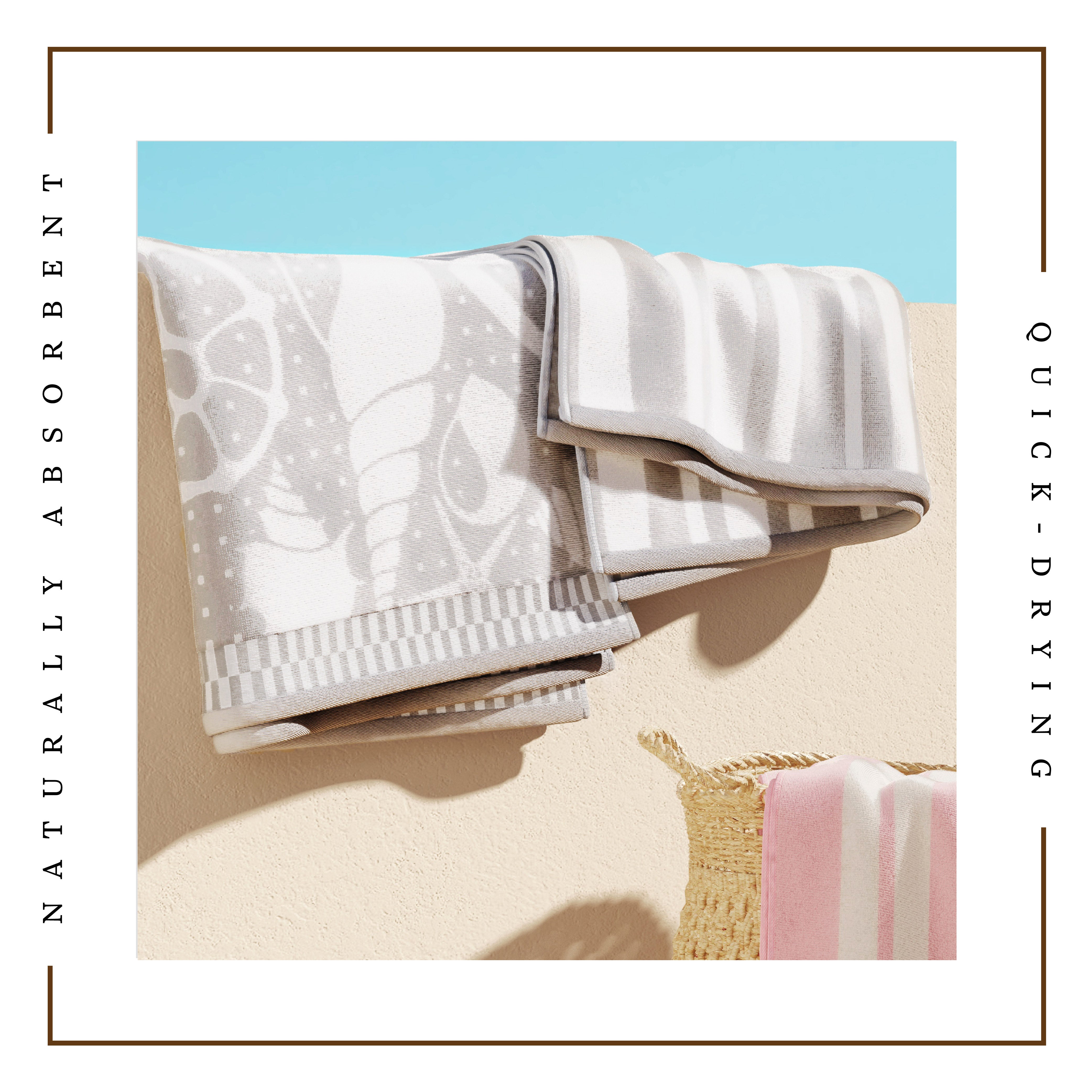 Cotton Velour Beach Towel - Maui Collection - Best Buy Furniture