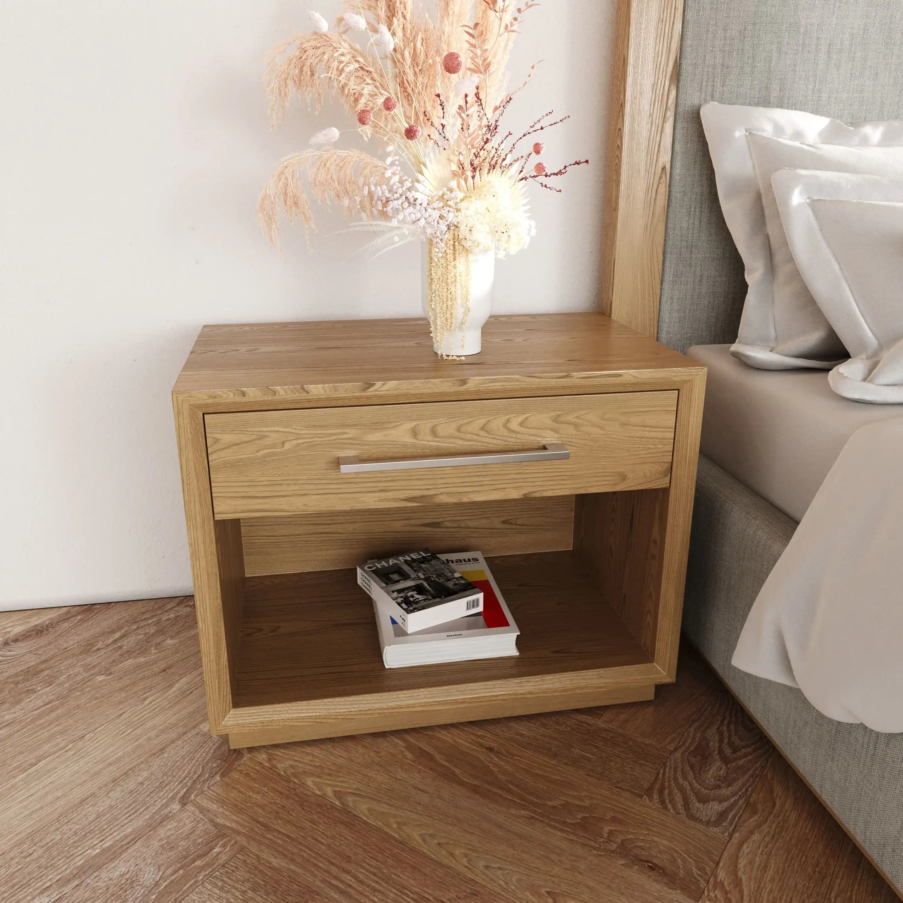 Nova Domus Santa Barbara - Modern Natural Nightstand