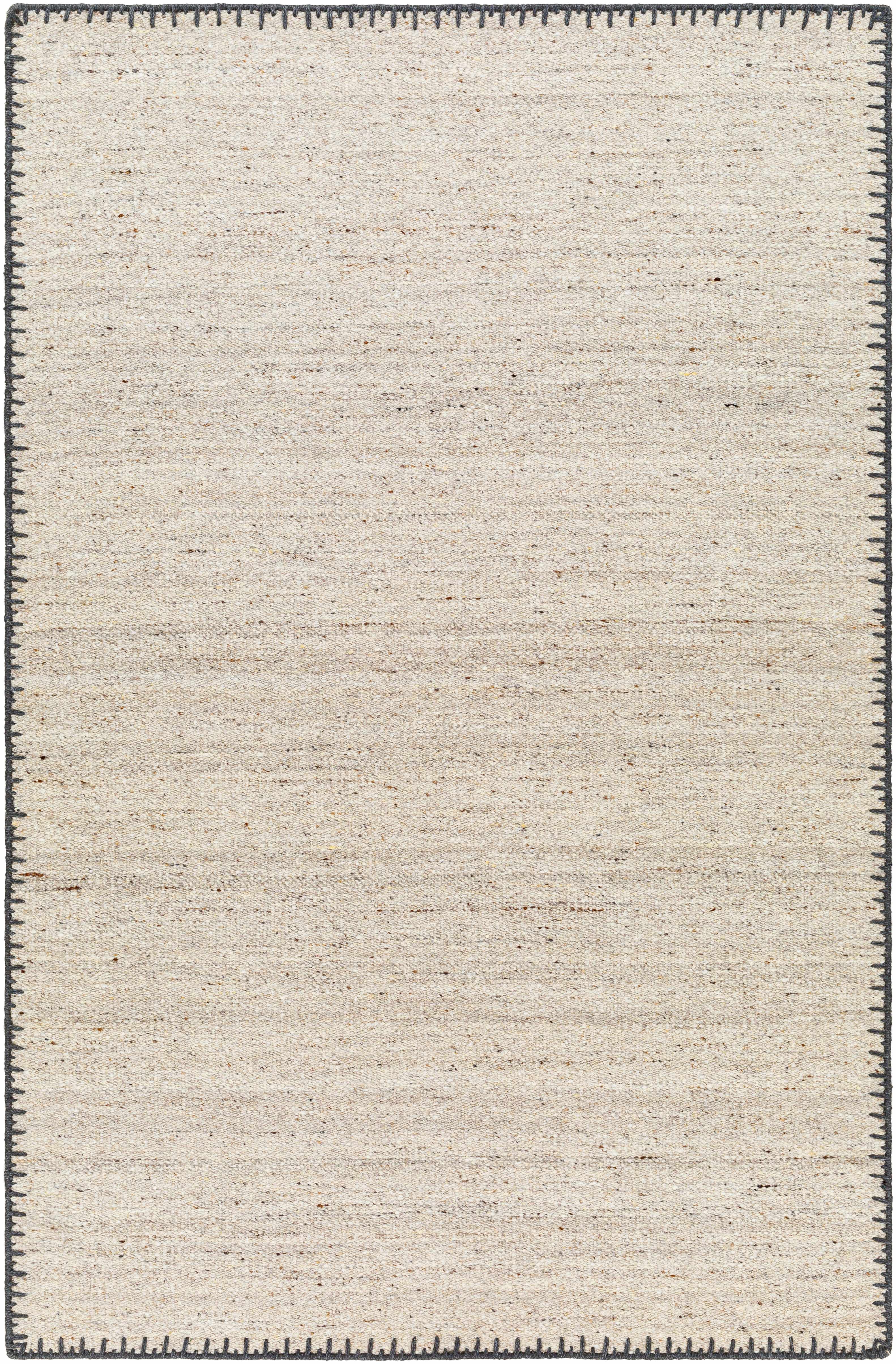 Ayumu Beige Hand Woven Wool Area Rug
