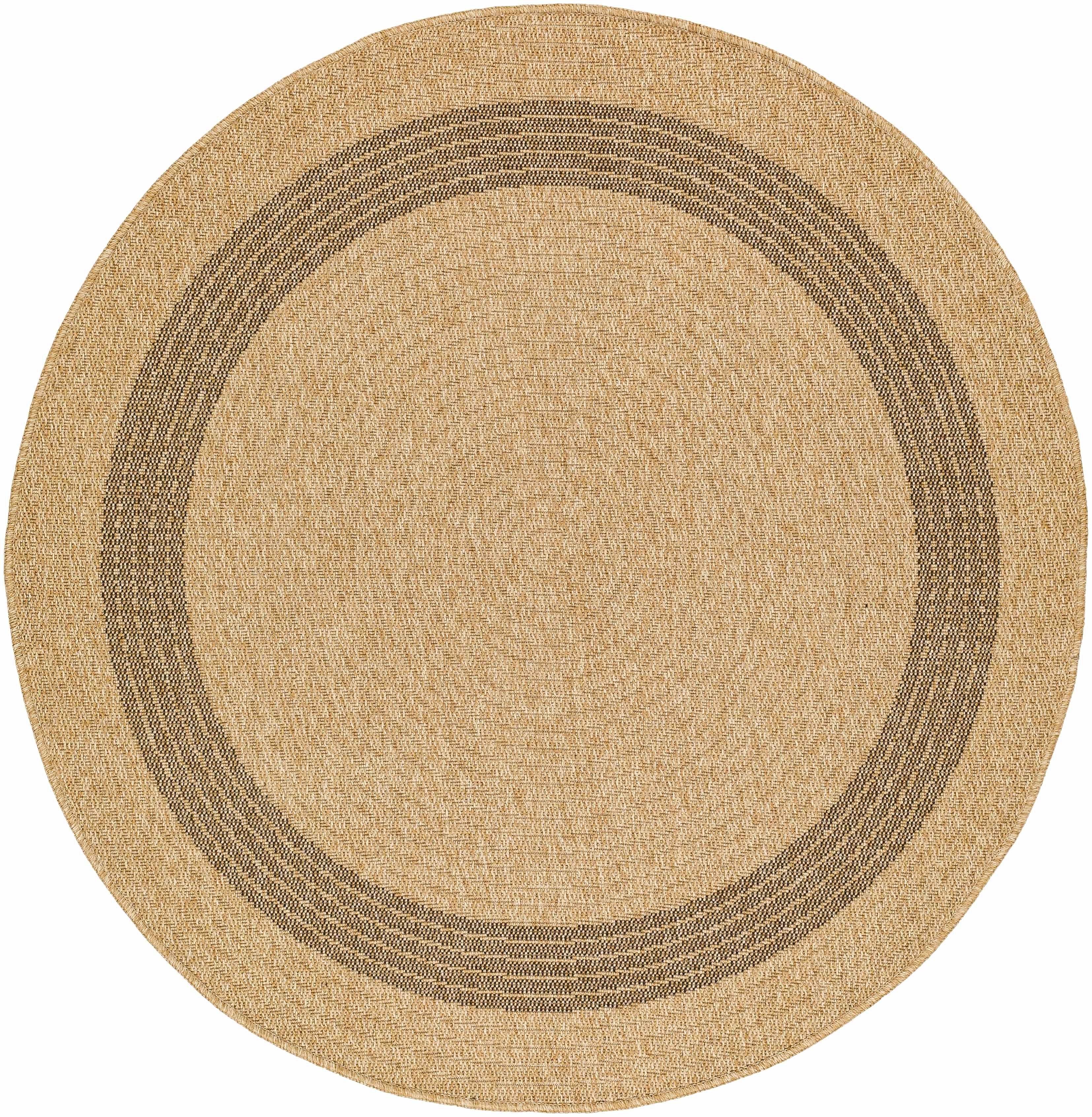 Andie Bordered Faux Jute Rug