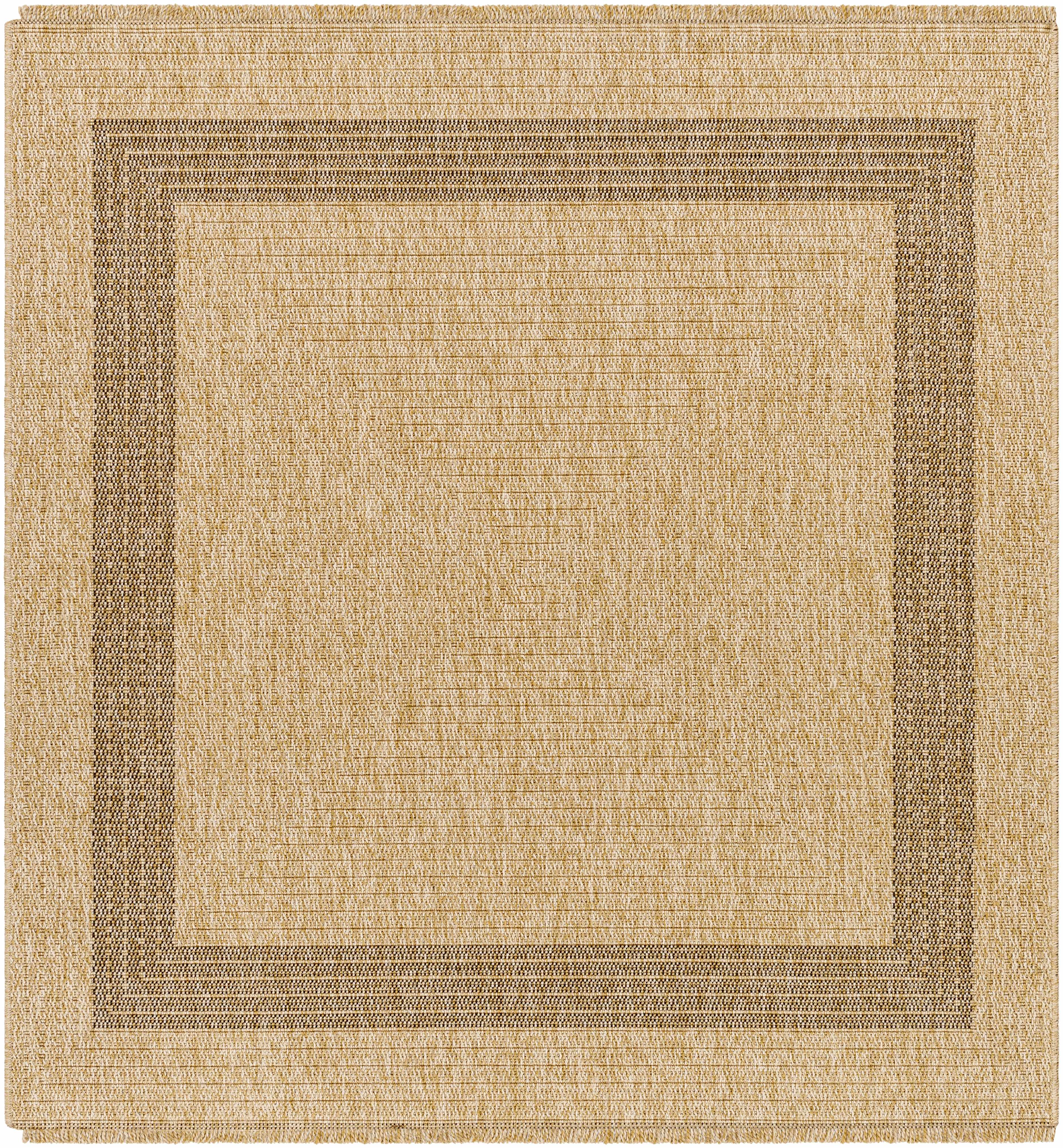 Andie Bordered Faux Jute Rug
