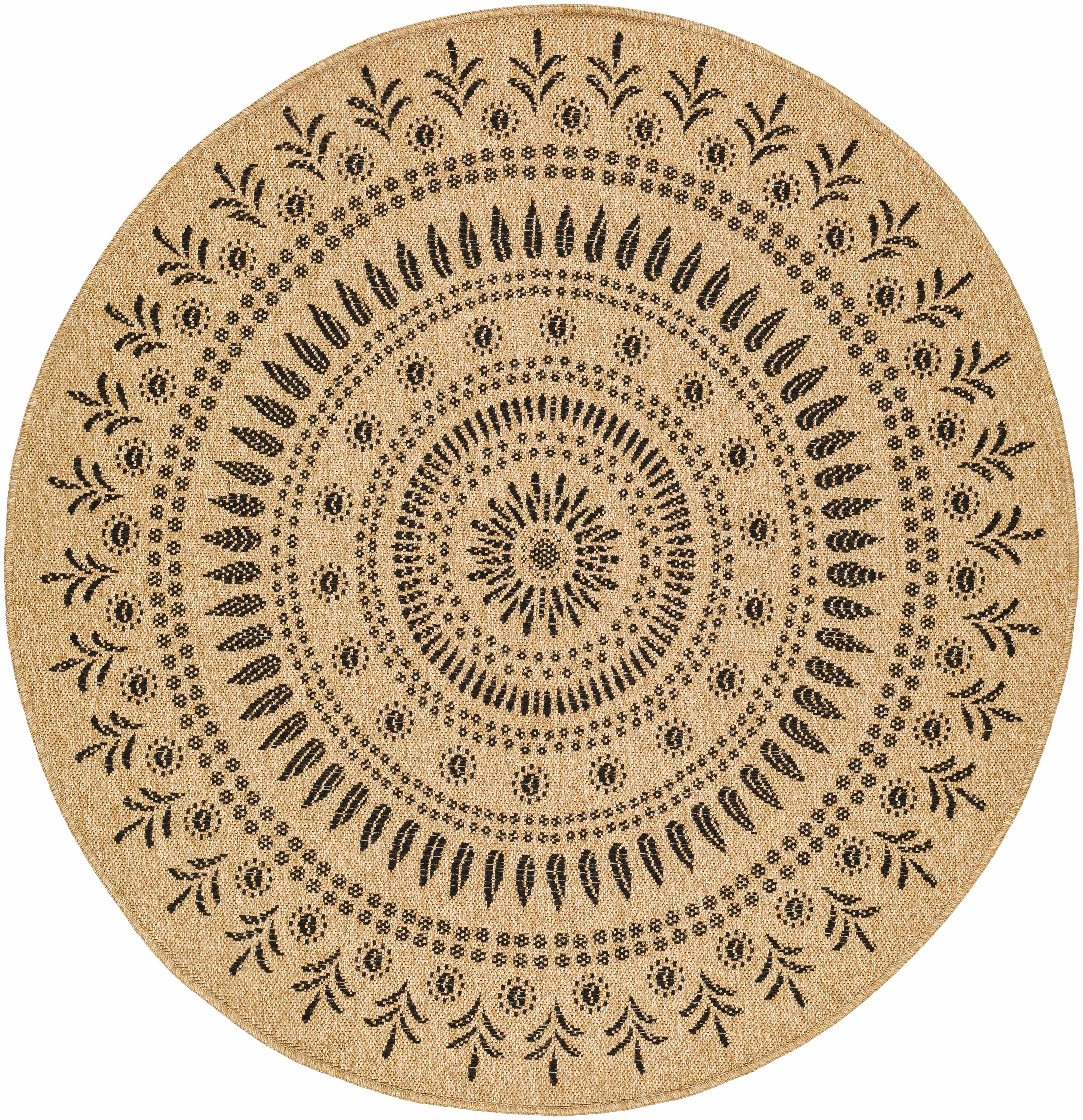 Beata Round Faux Jute Rug