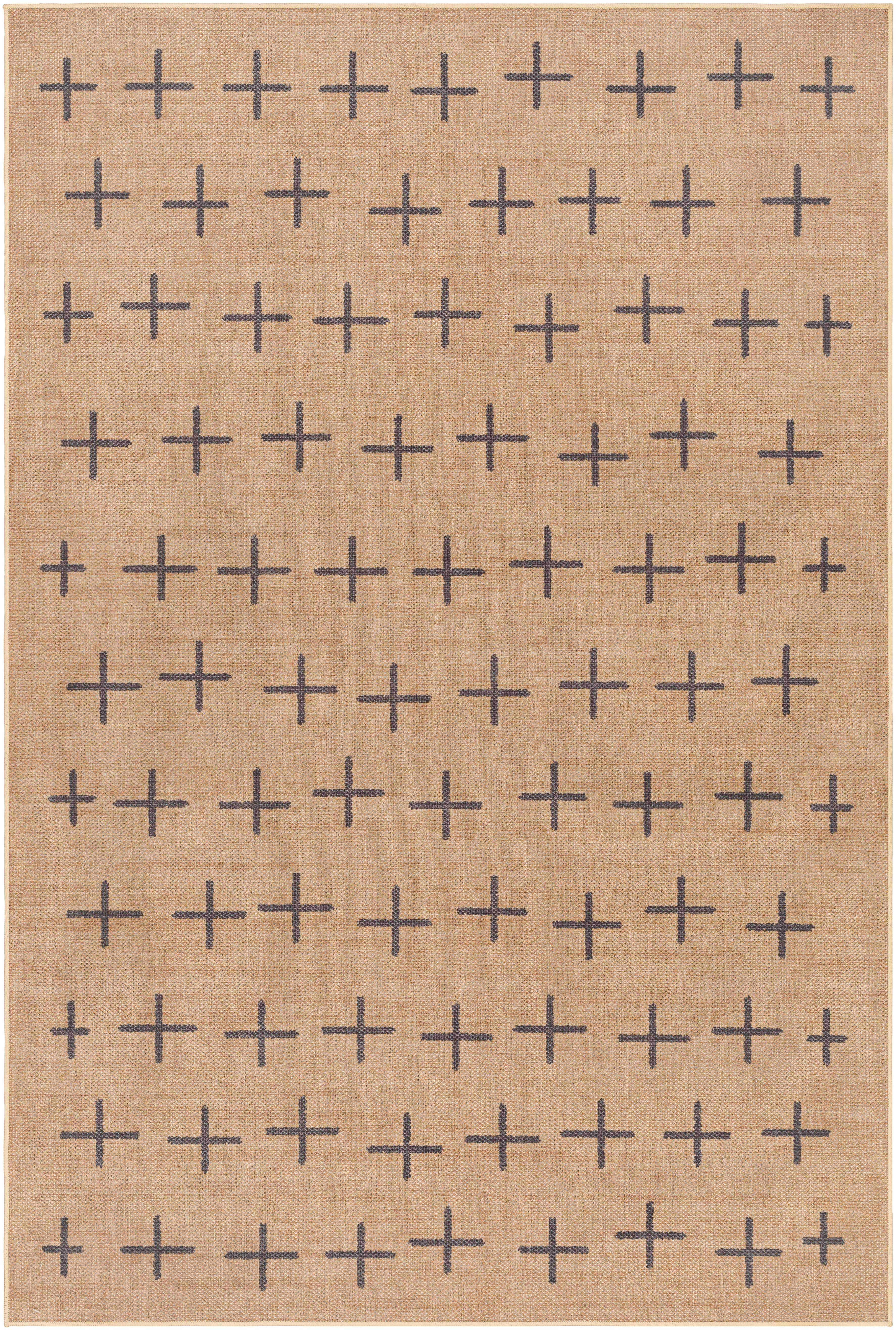 Haimi Black Washable Jutely Rug