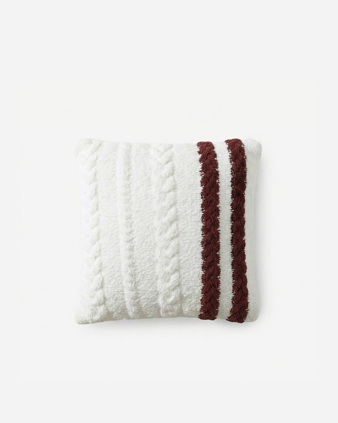 Snug Braided Two-Stripes Throw Pillow