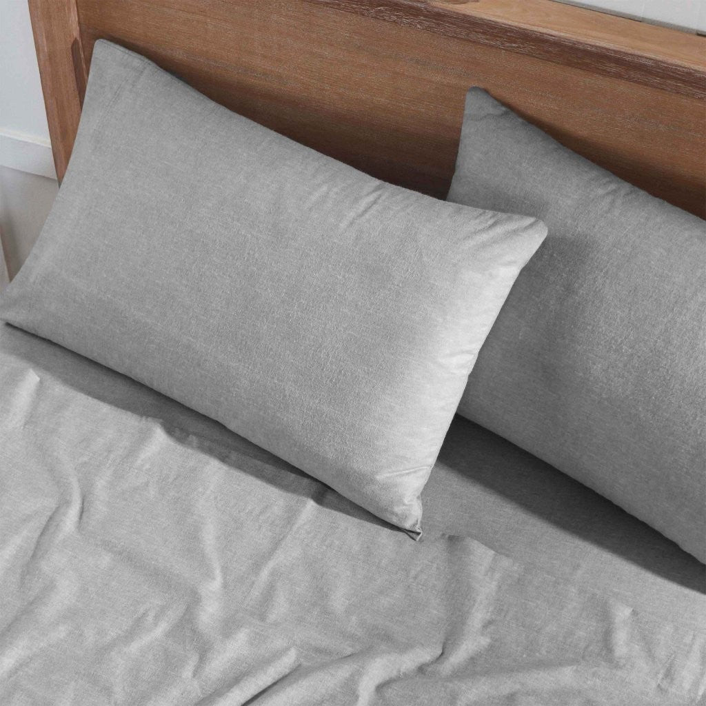 Superior Melange Flannel Cotton Two-Toned Fuzzy Pillowcases, Set of 2 - Pillowcases by Superior Brand