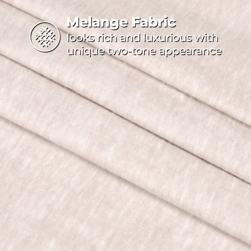 Superior Melange Flannel Cotton Two-Toned Fuzzy Pillowcases, Set of 2 - Pillowcases by Superior Brand