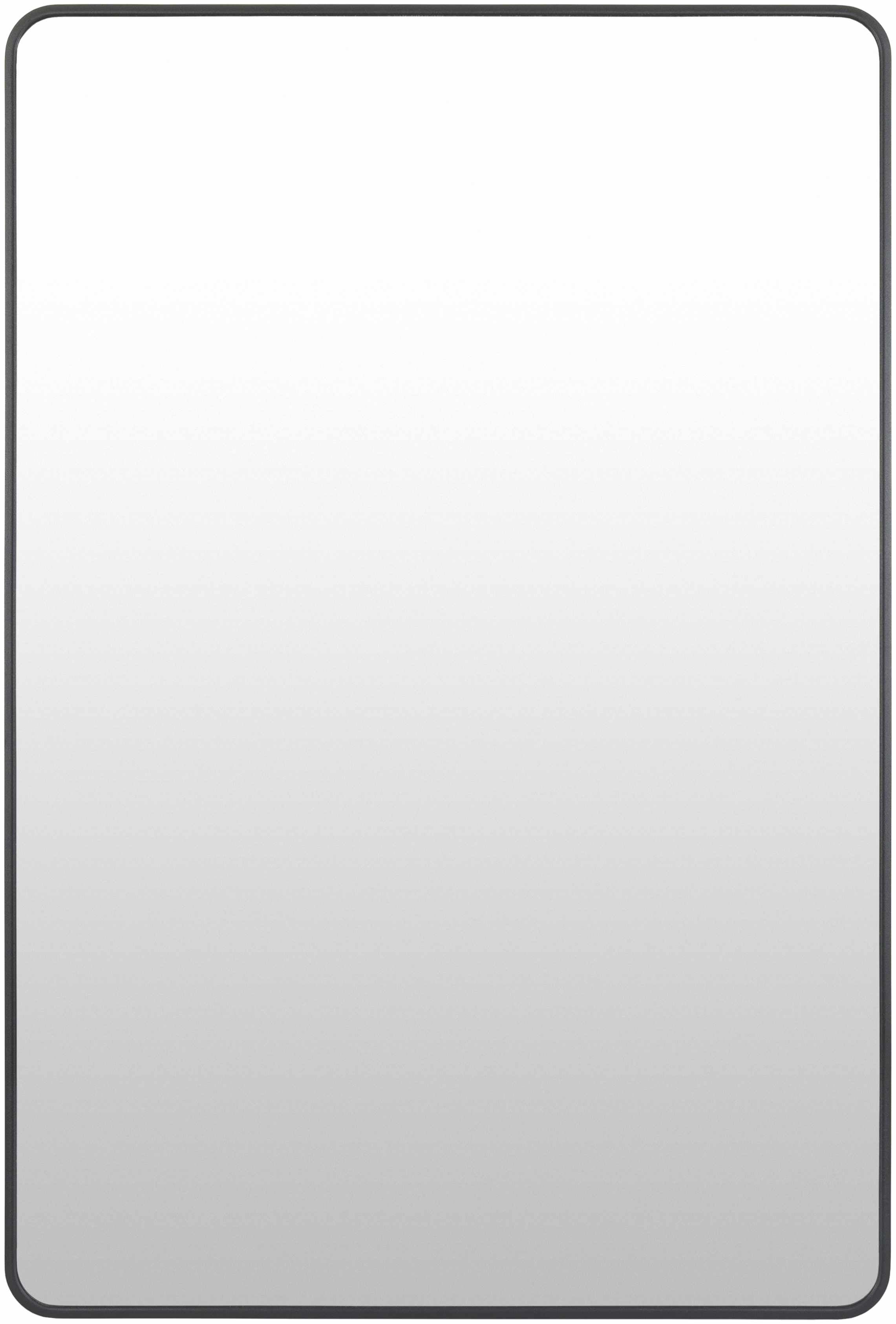 Sustinente Black Carved Aluminum Frame Mirror