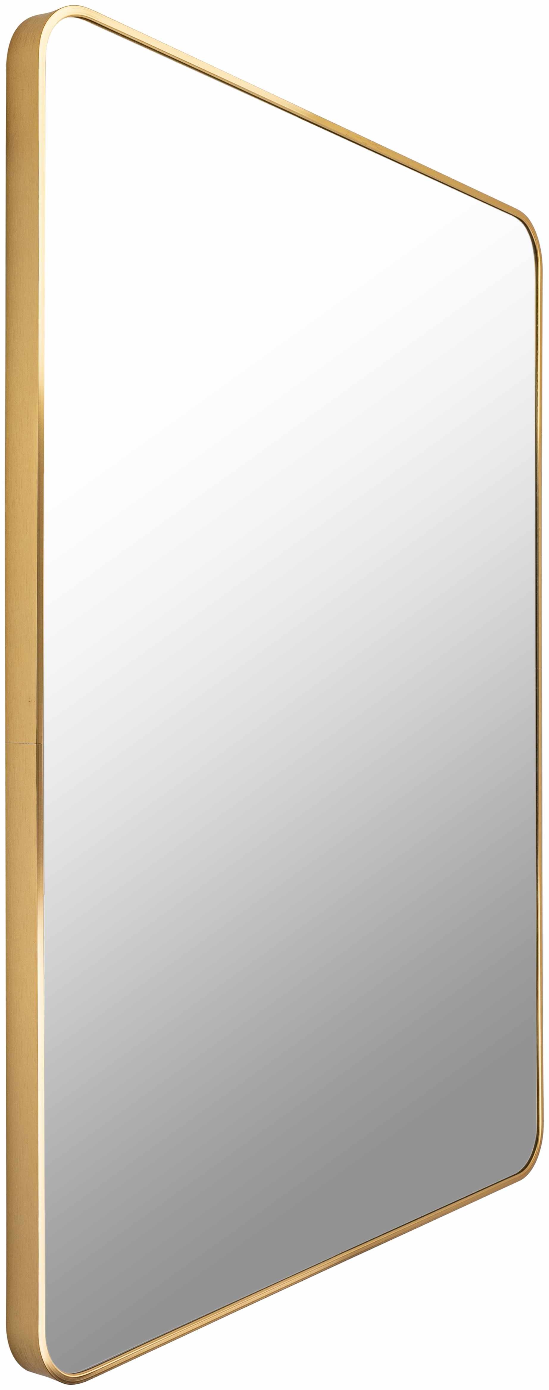 Sustinente Gold Carved Aluminum Frame Mirror