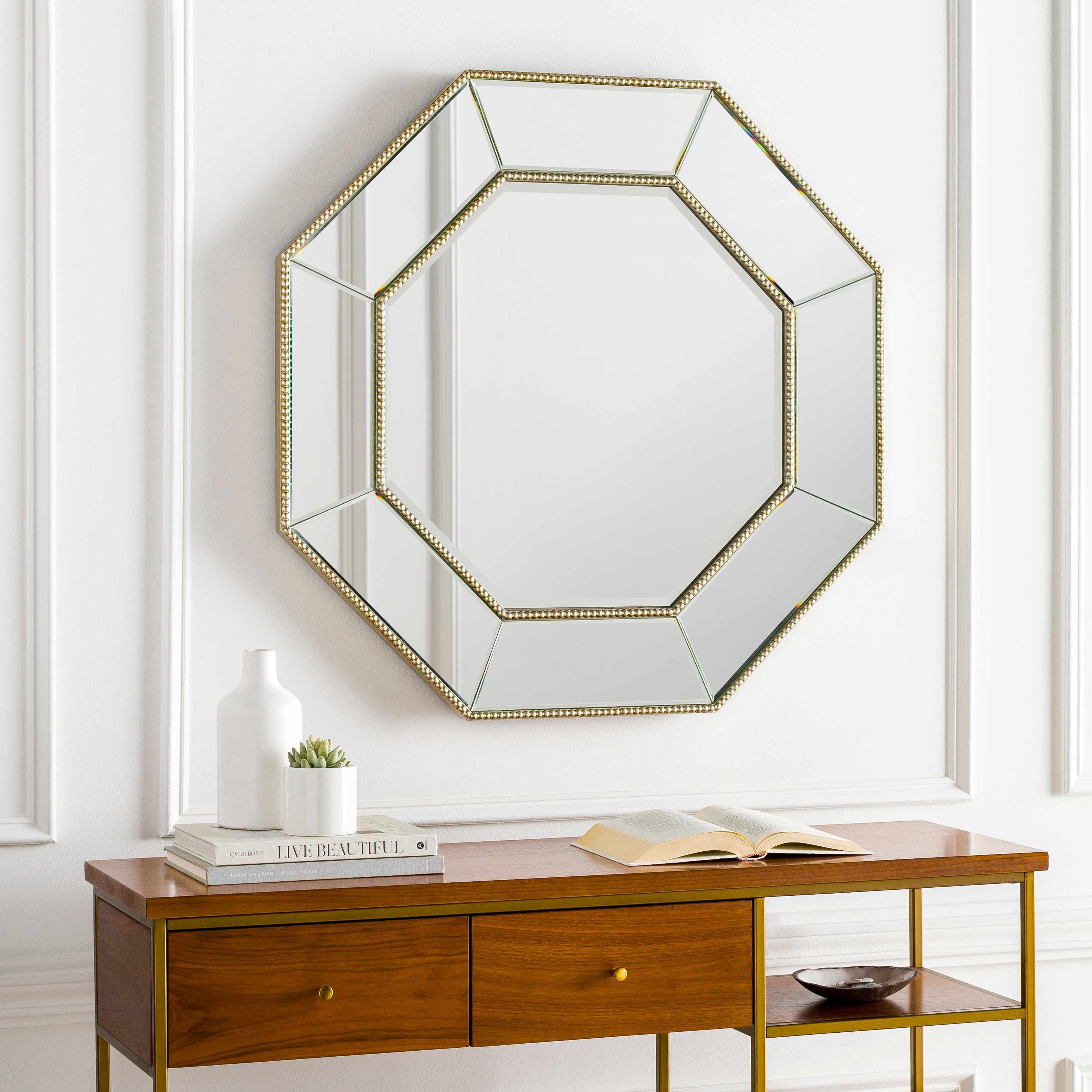 Swellendam Gold Octagonal Mirror 35" Specialty