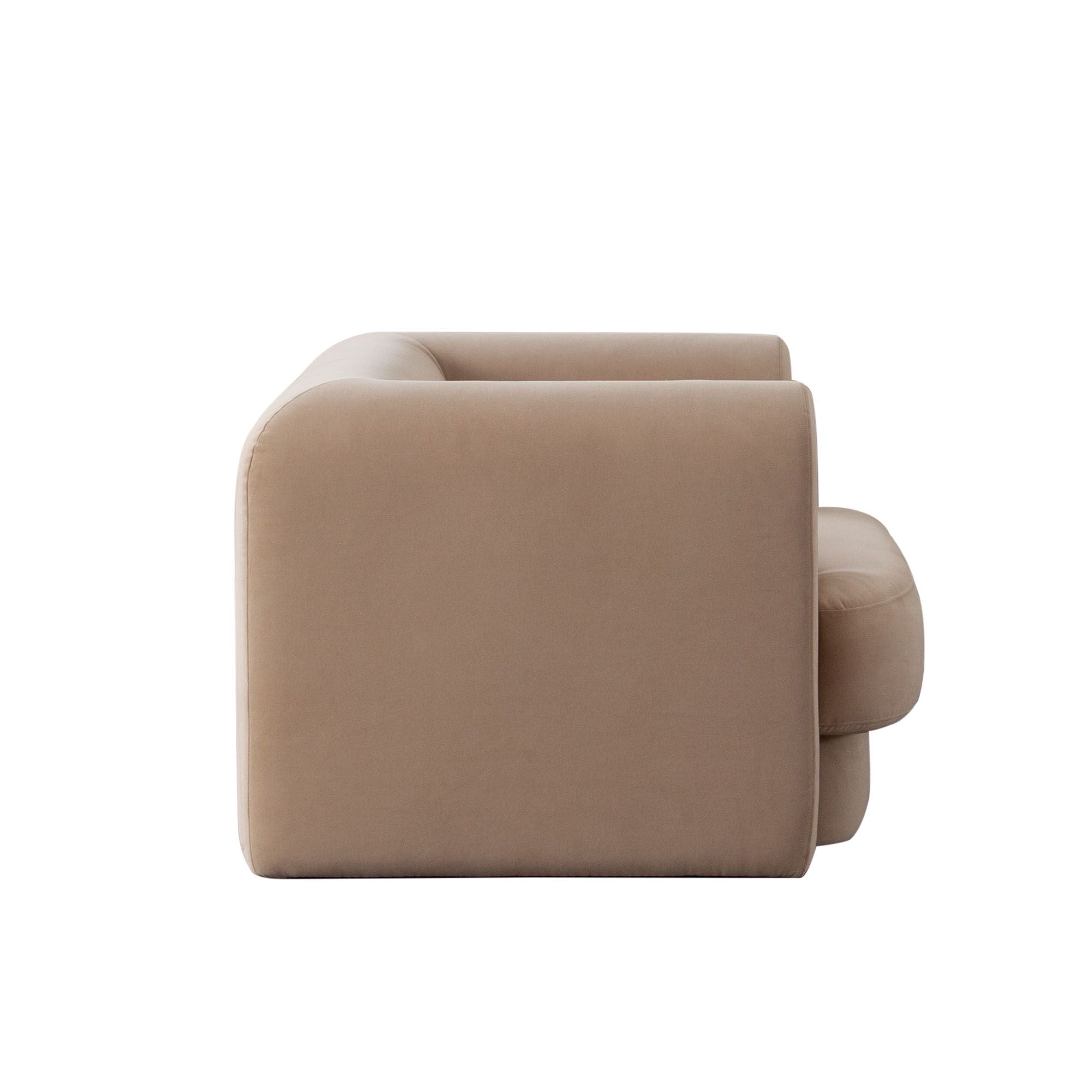 Form Camel Performance Velvet Chair