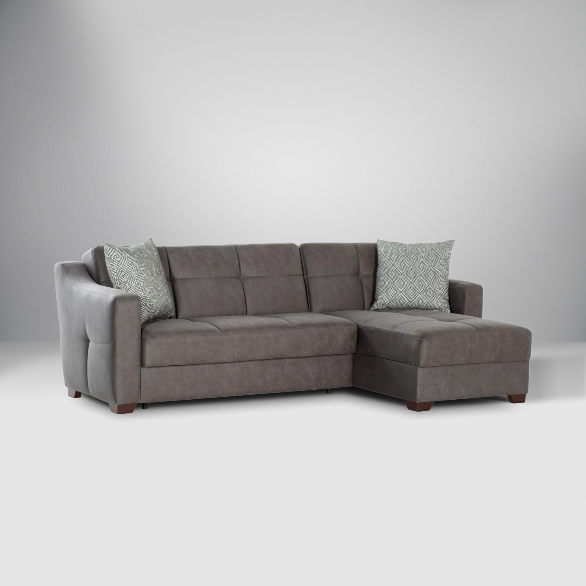 Tahoe sectional sofa featuring a modern sleeper design with clean lines