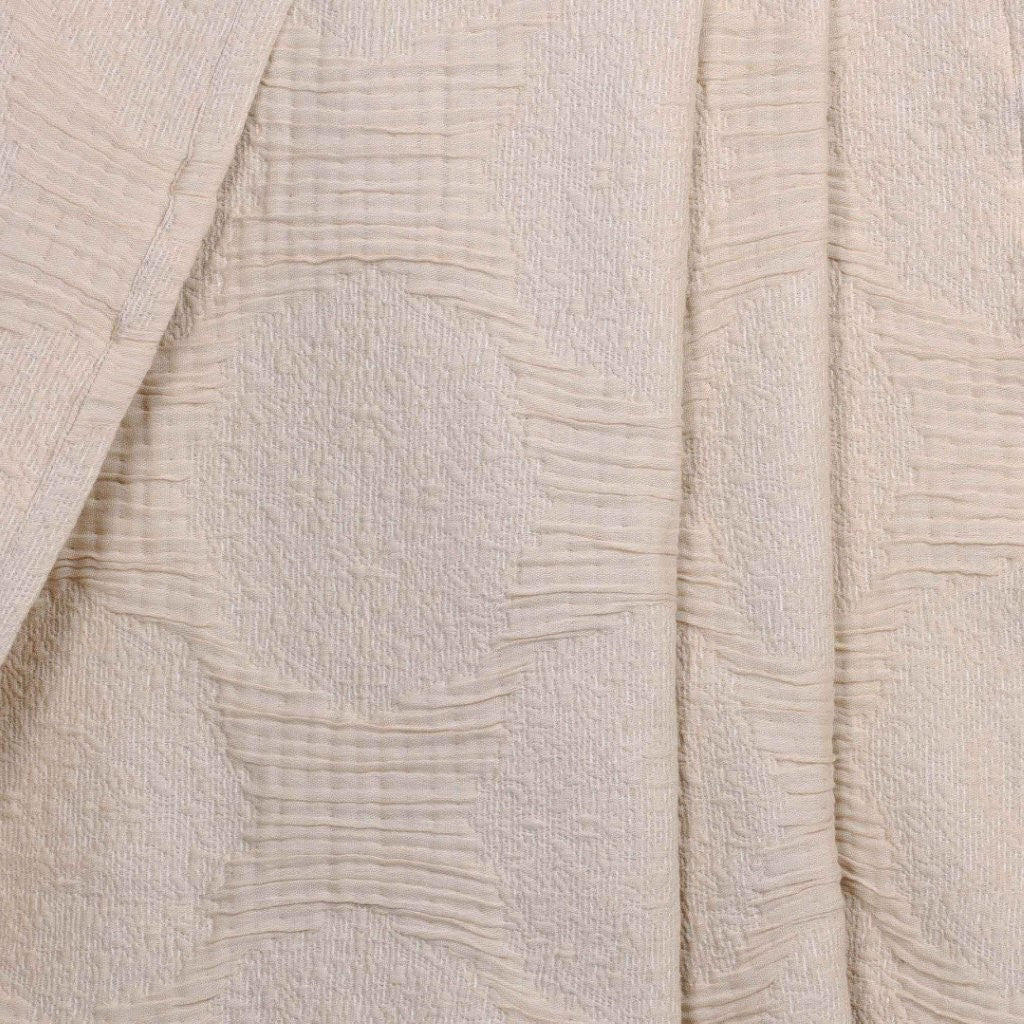 Tanta Cotton Medium Weight Textured Modern Circles Woven Coverlet - Coverlet by Superior Brand