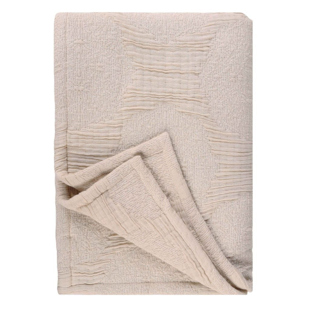 Tanta Cotton Medium Weight Textured Modern Circles Woven Coverlet - Coverlet by Superior Brand