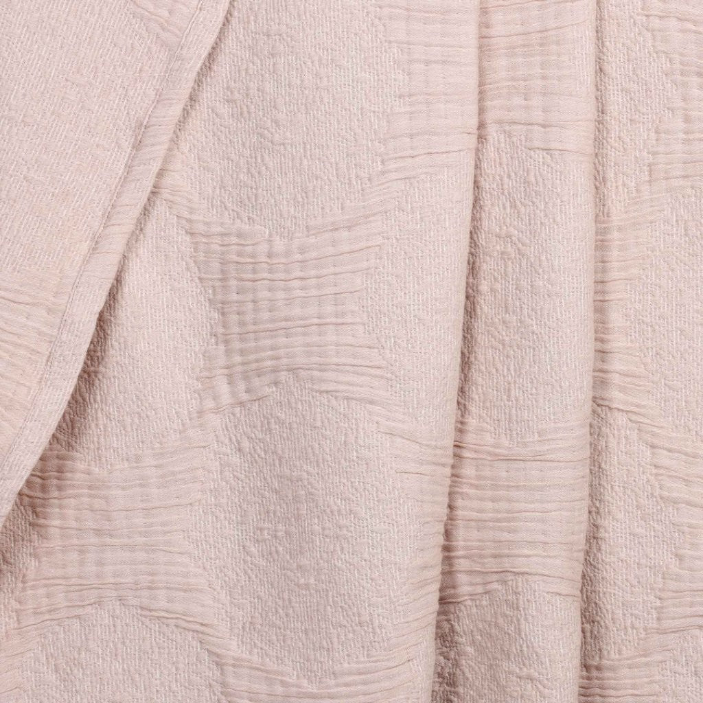 Tanta Cotton Medium Weight Textured Modern Circles Woven Coverlet - Coverlet by Superior Brand